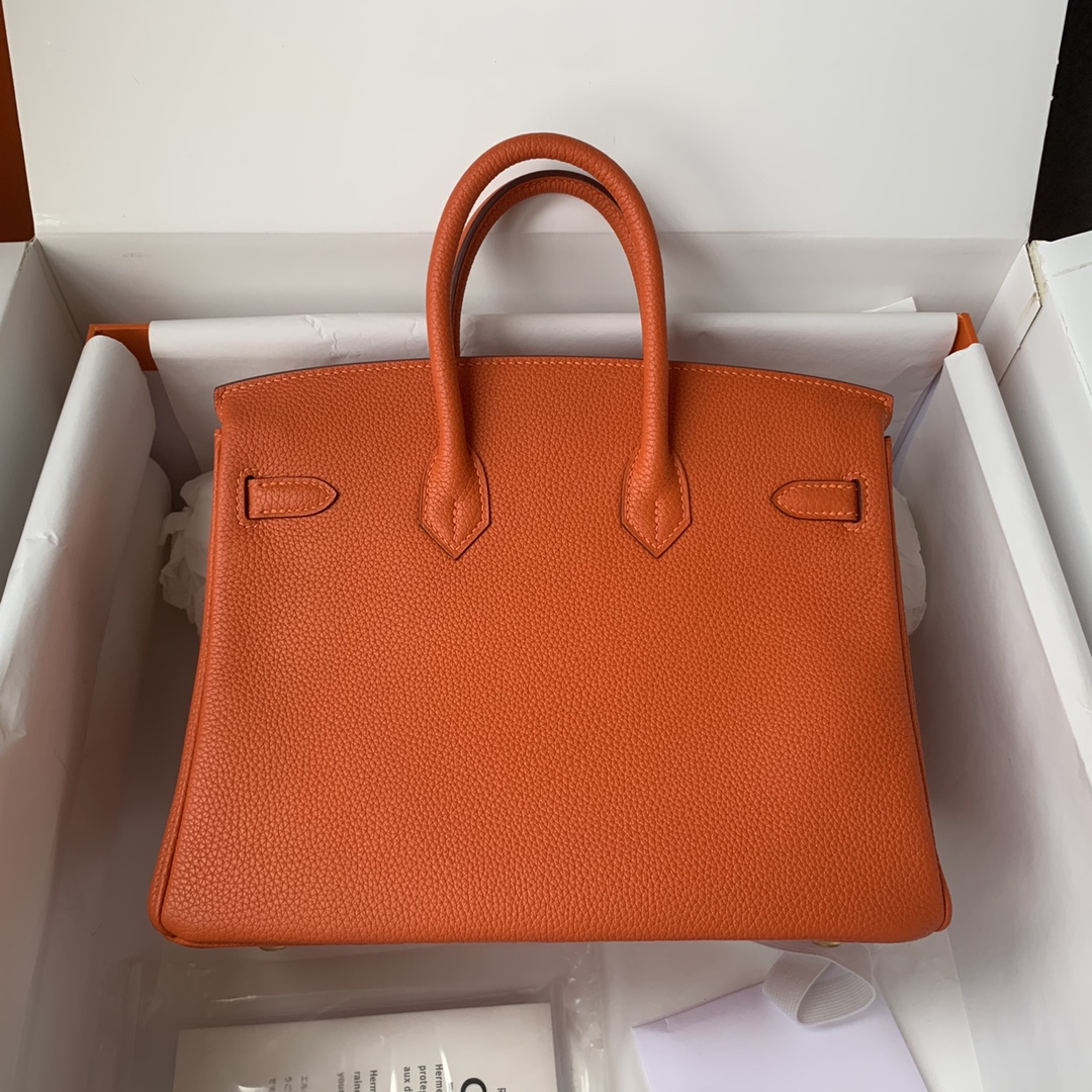 Hermes Birkin 30cm Orange Togo Bag Gold Hardware True