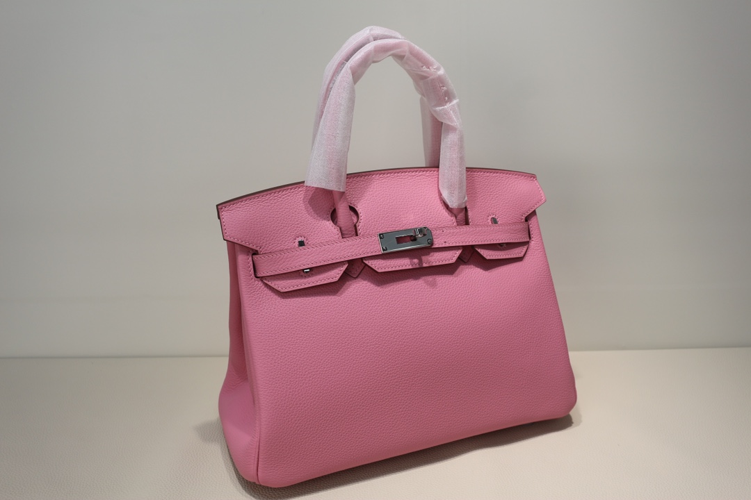 Hermes Birkin 30cm Retourne 5P bubblegum pink Epsom Phw