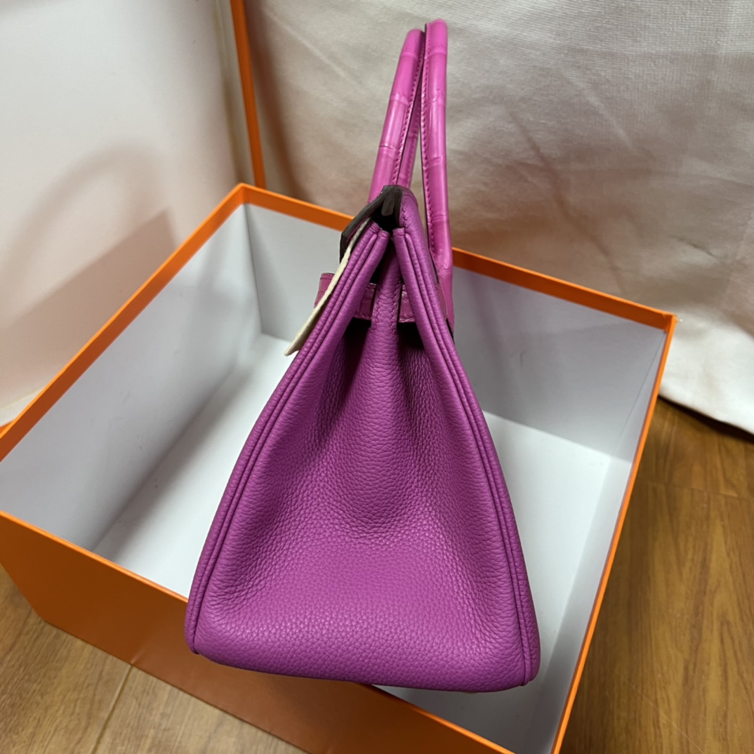 Hermes Birkin Bag 25 cm Anemone Purple