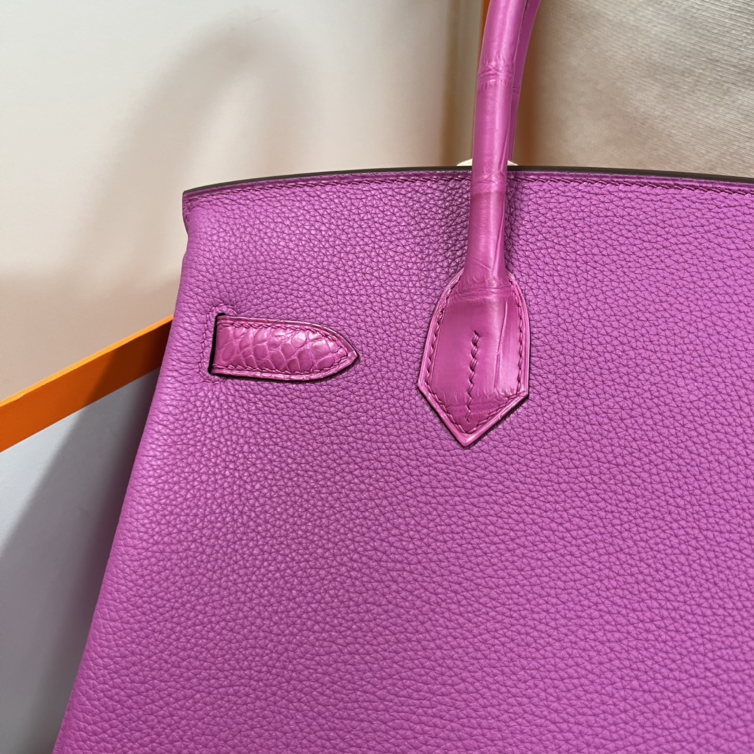 Hermes Birkin Bag 25 cm Anemone Purple