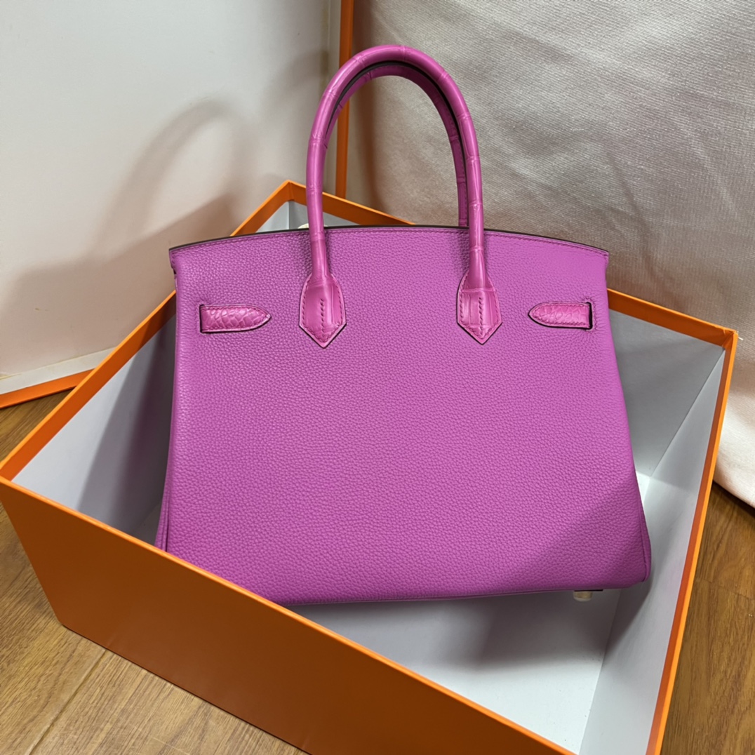 Hermes Birkin Bag 25 cm Anemone Purple