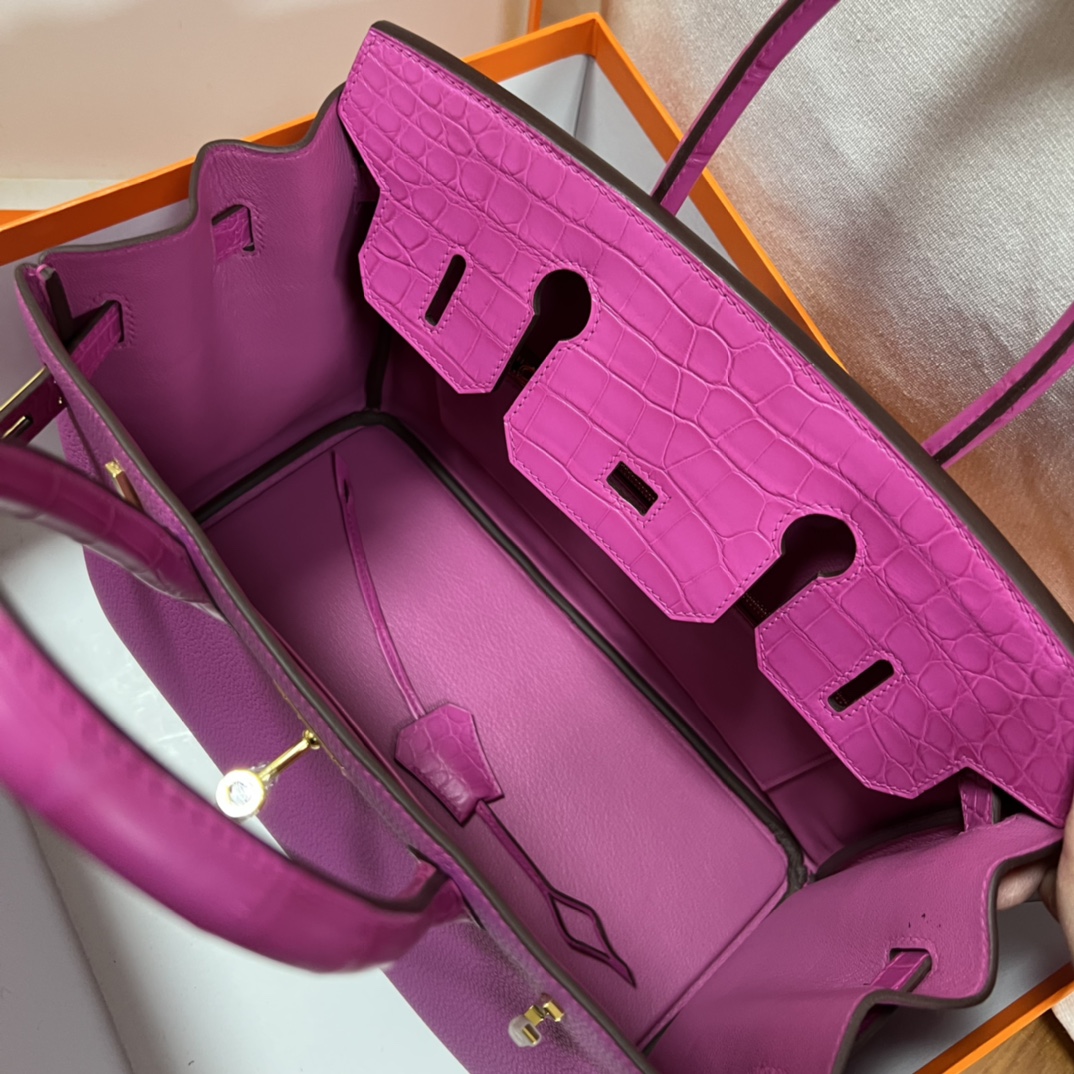 Hermes Birkin Bag 25 cm Anemone Purple