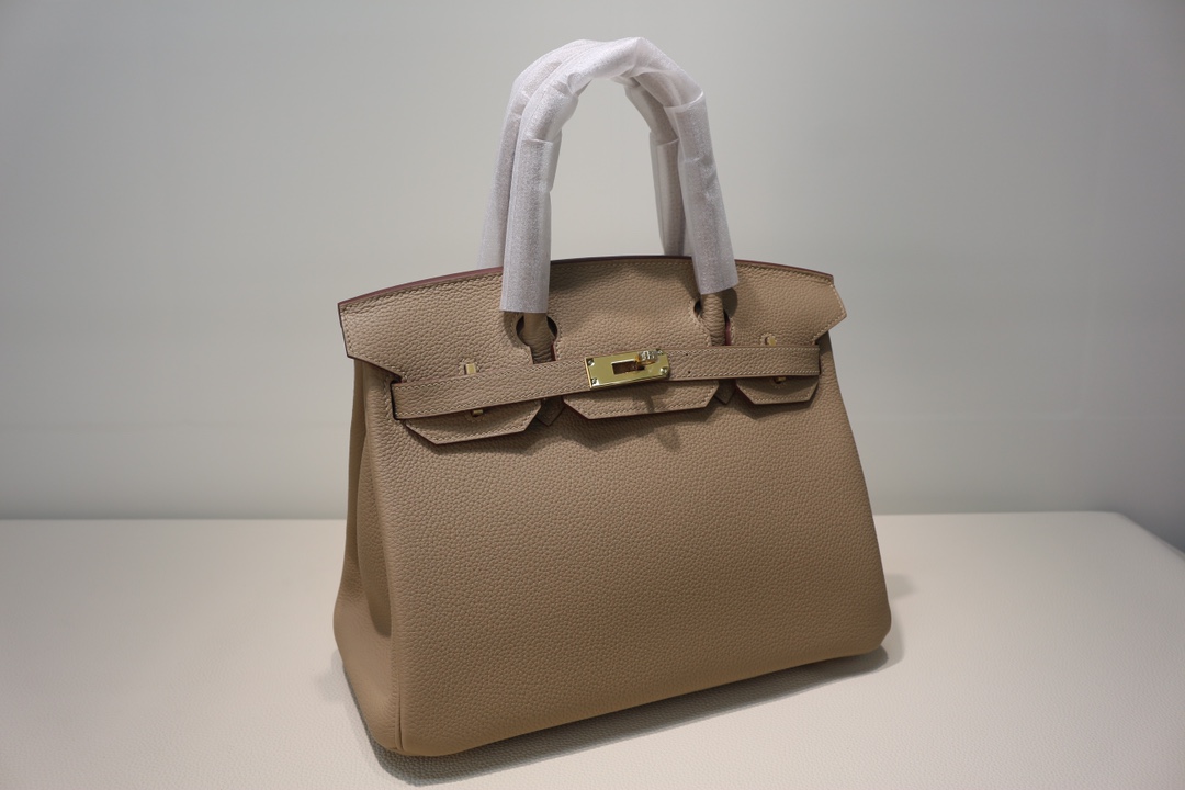 Hermes Birkin bag 30 Trench Togo leather Gold hardware