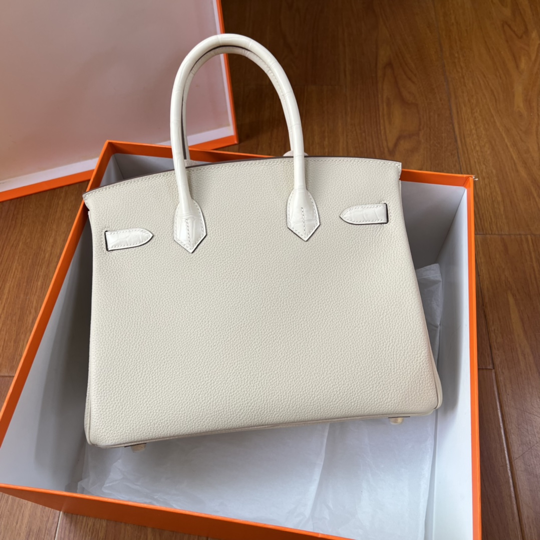 Hermes Birkin Beige Handbag Size 30