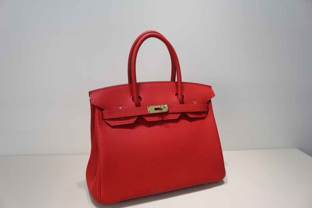Hermes Birkin Gown Red Cowhide 25