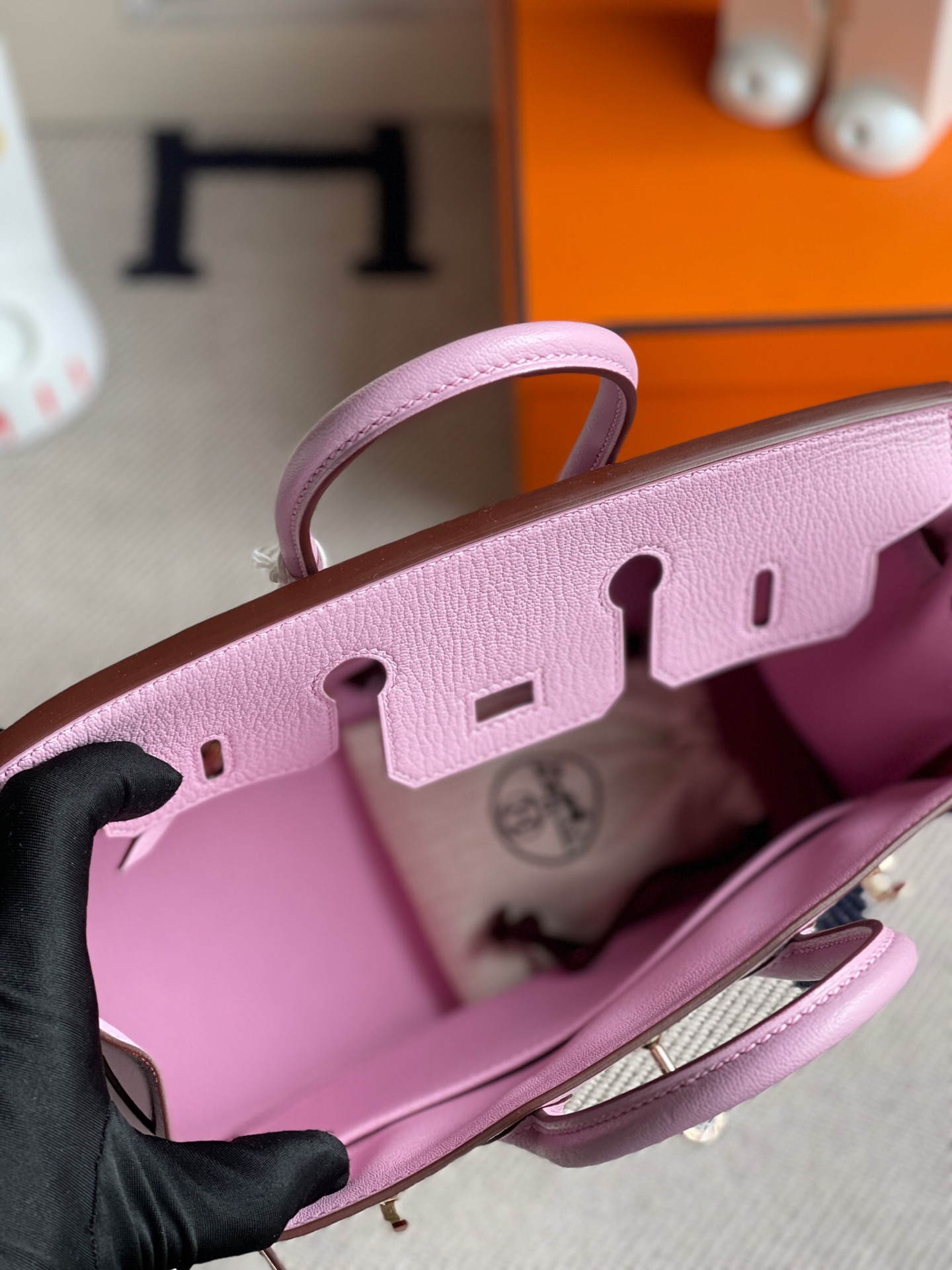 Hermes Birkin Super Size 30 ToGo Leather Peach Blossom Handbag