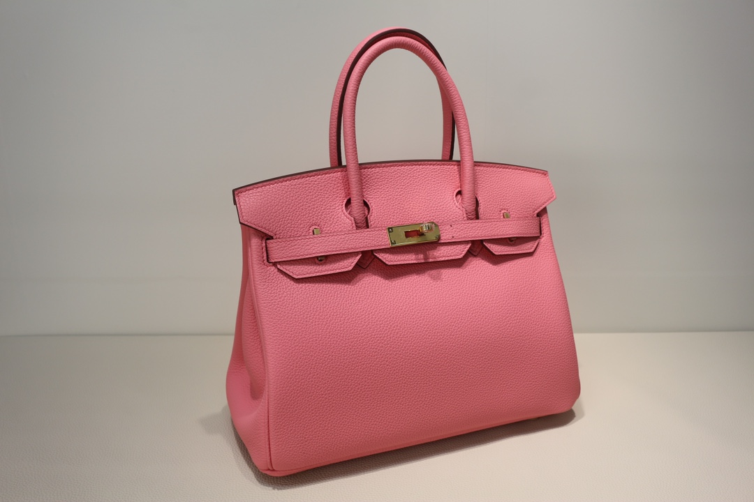 Hermes Birkin Togo 25CM Pink Handmade Hand-sewn Bag