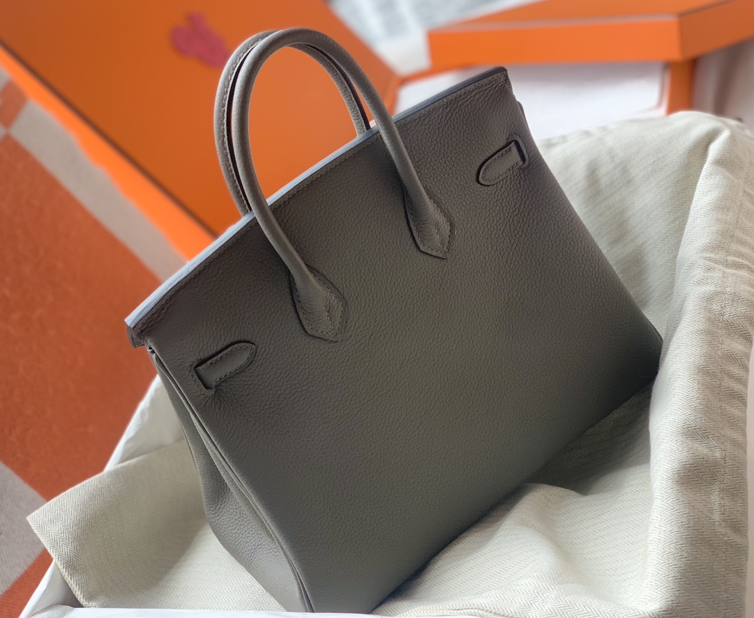 Hermes Birkin Togo Graphite grey Silver Hardware