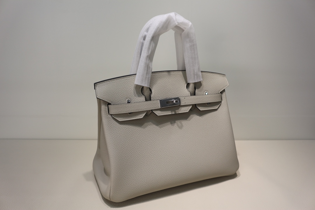Hermes Birkin Togo Ice grey Silver Hardware Handmade