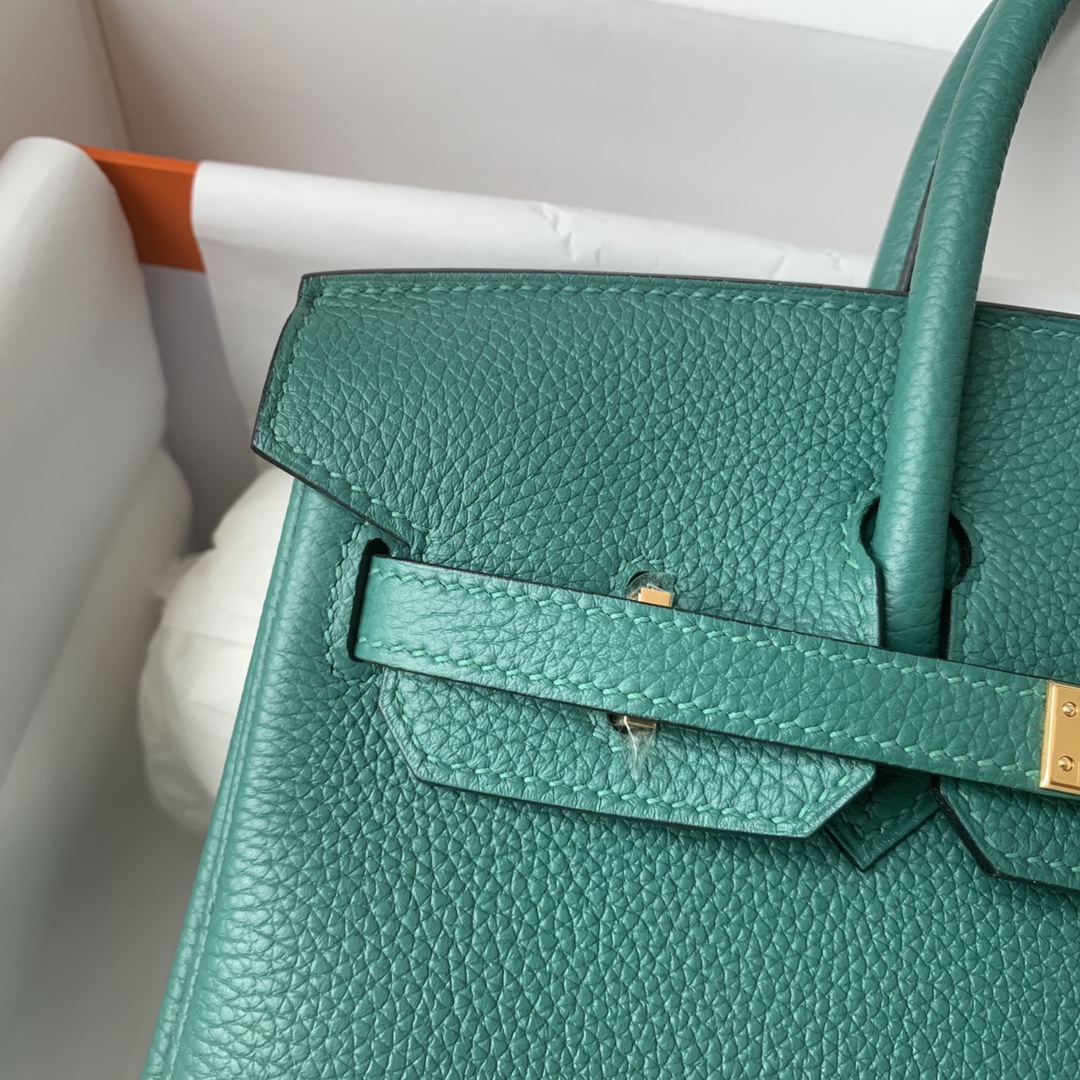 Hermes Birkin Togo Malachite 25CM Handmade