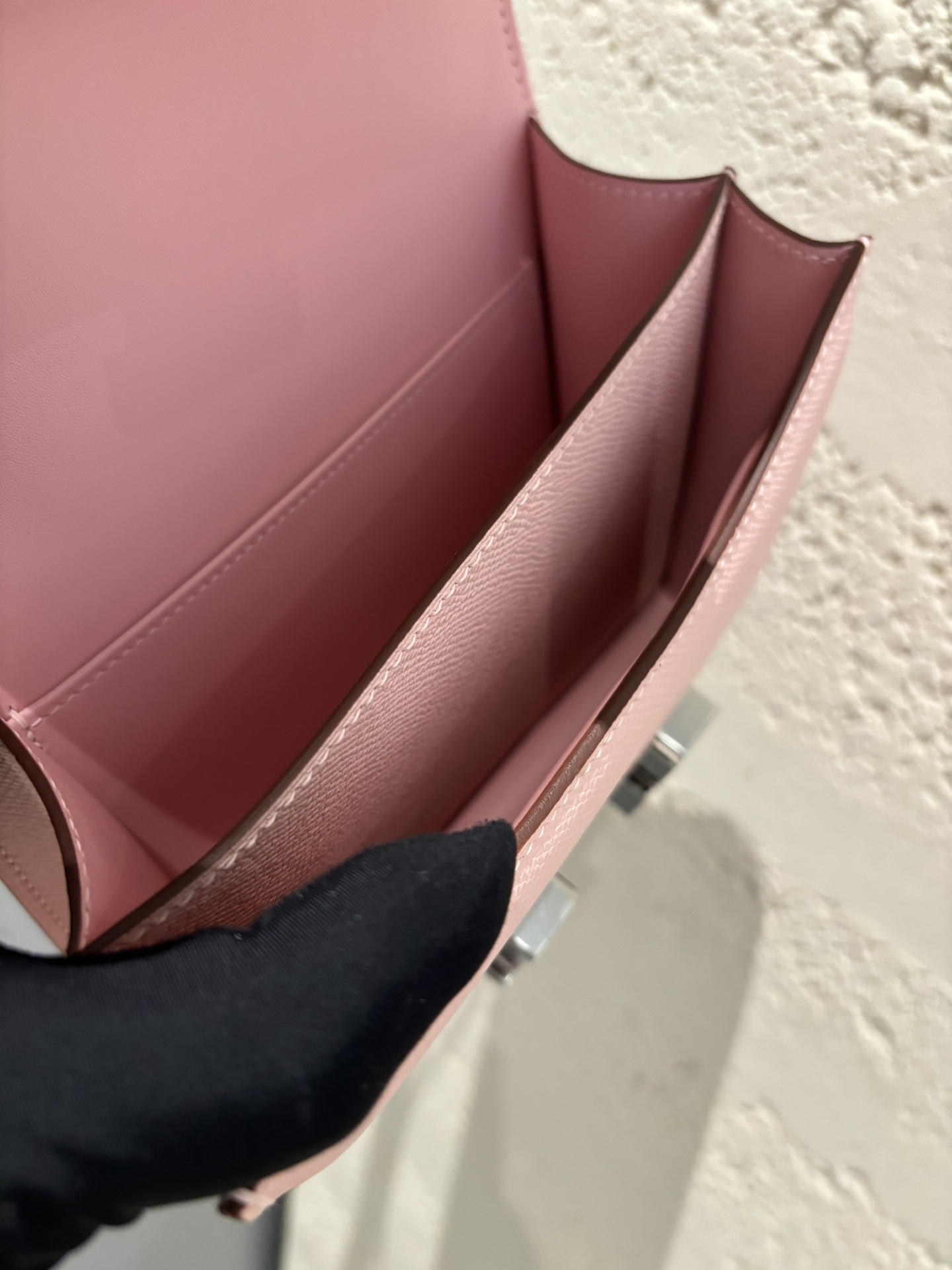 Hermes Bolsa Hermes Constance 18 Miroir Rosa Couro r