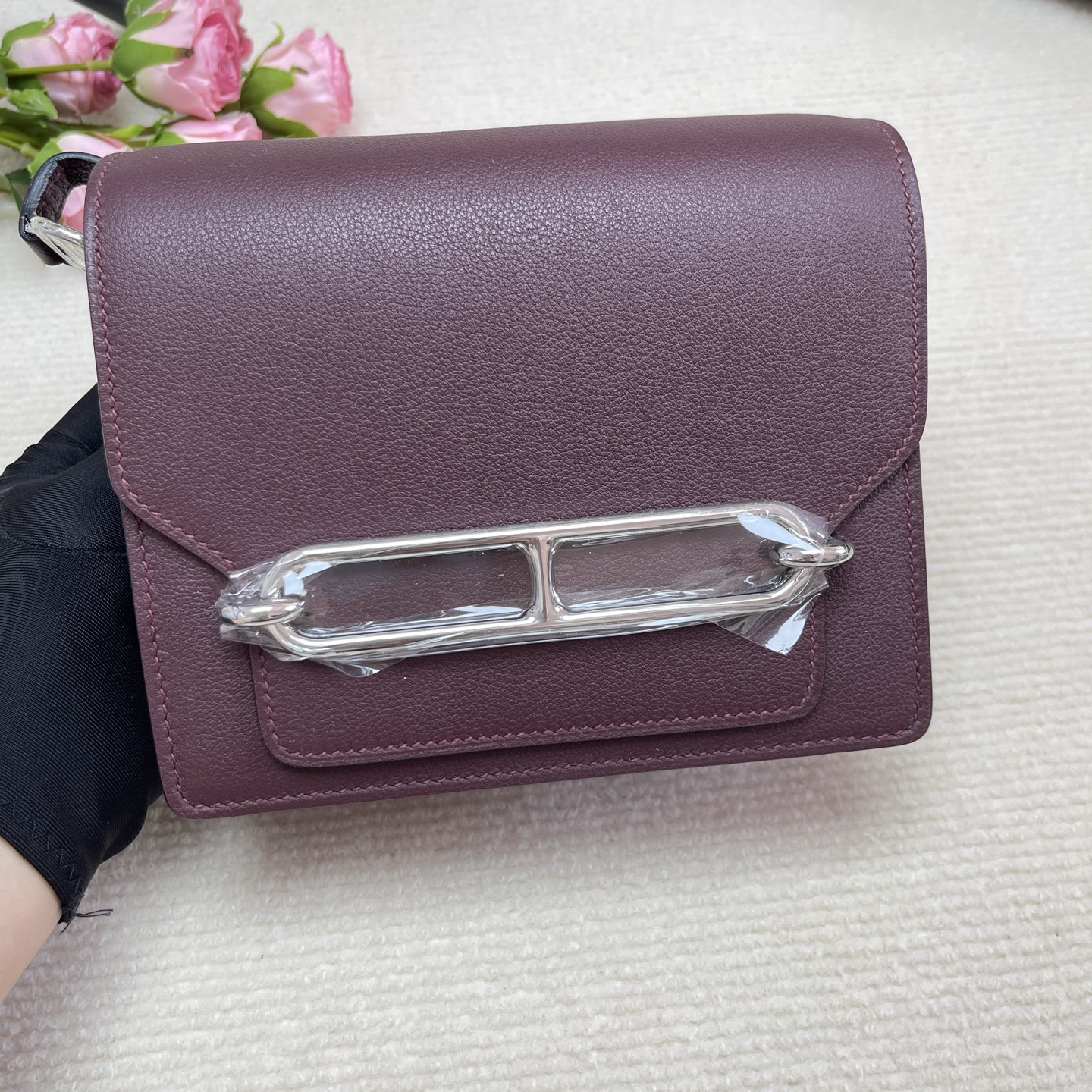 Hermes Cassis Evercolor Mini Roulis 18 Permabrass Hardwar