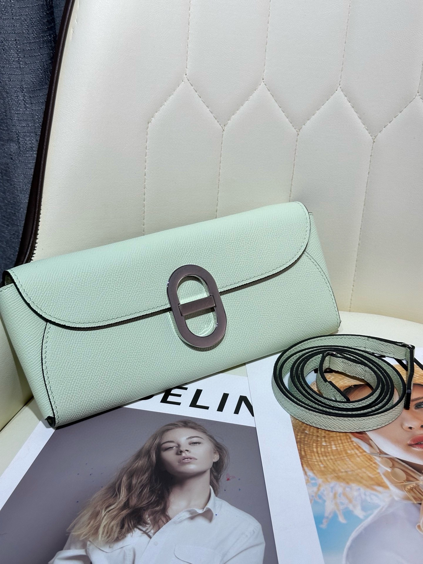 HERMES Chaine dancre To go Shoulder Bag Epsom leather