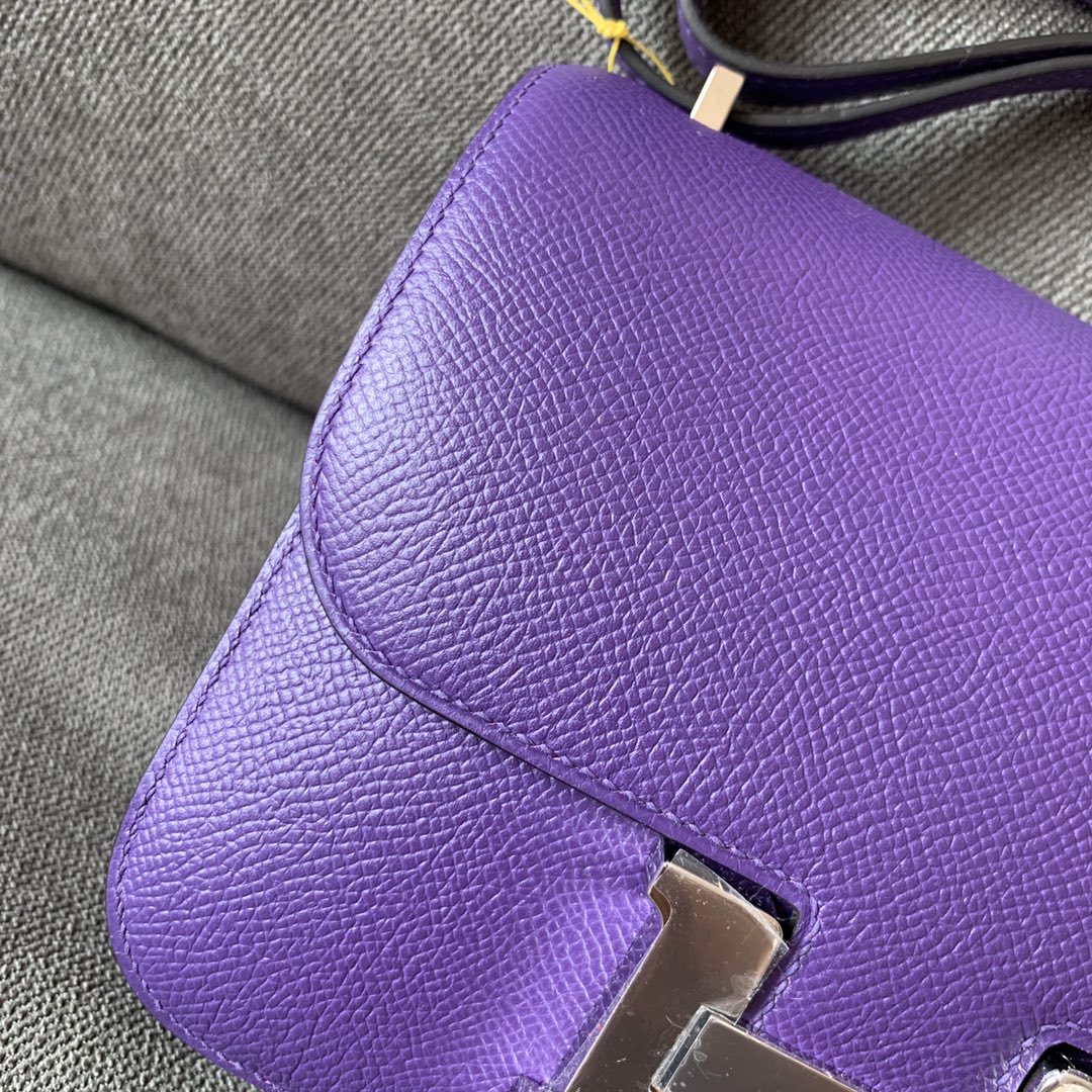 Hermes Constance 18 Bag Crocus Purple Epsom Leather Palladium Very Rare at 1stDibs