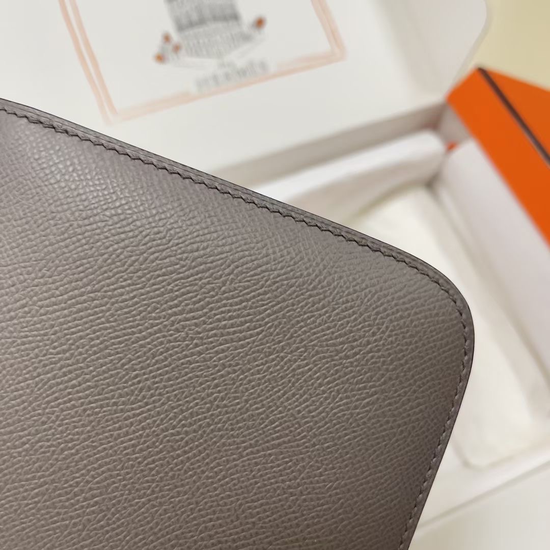 Hermes Constance 24 Gris Asphalt Epsom GHW Best