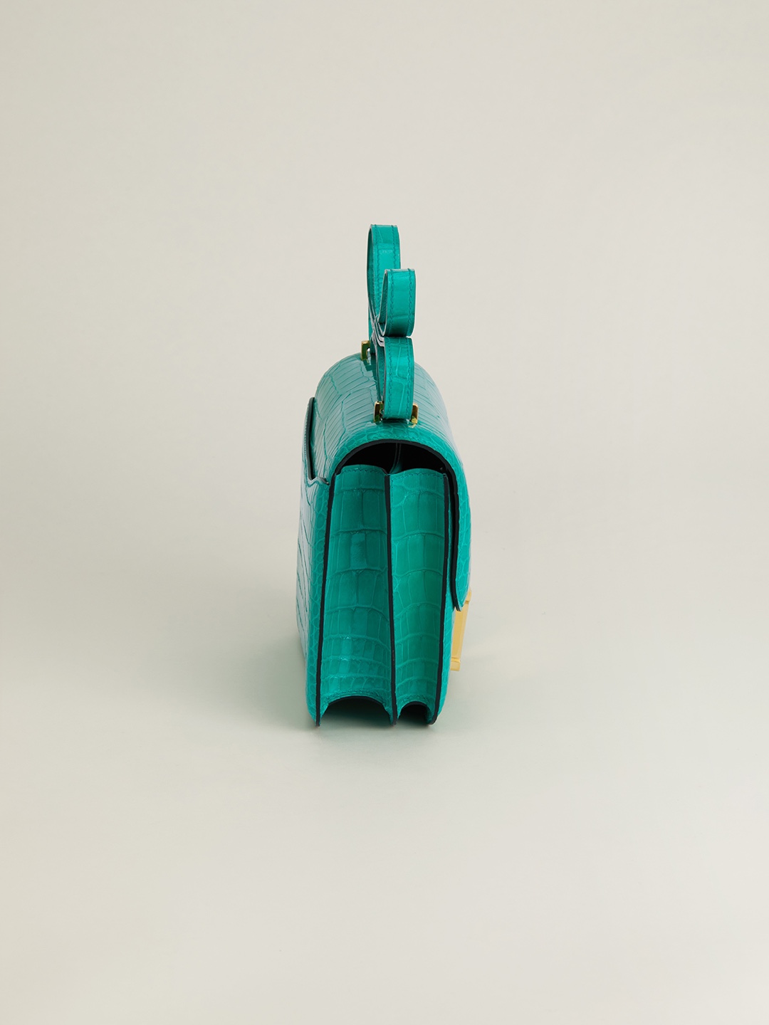 Hermes Constance 24 Matte Peacock Blue Bleu Paon Alligator