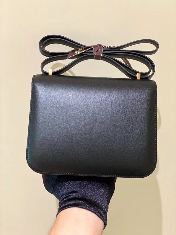 HERMES CONSTANCE 24 NOIR BLACK EPSOM GOLD HARDWARE