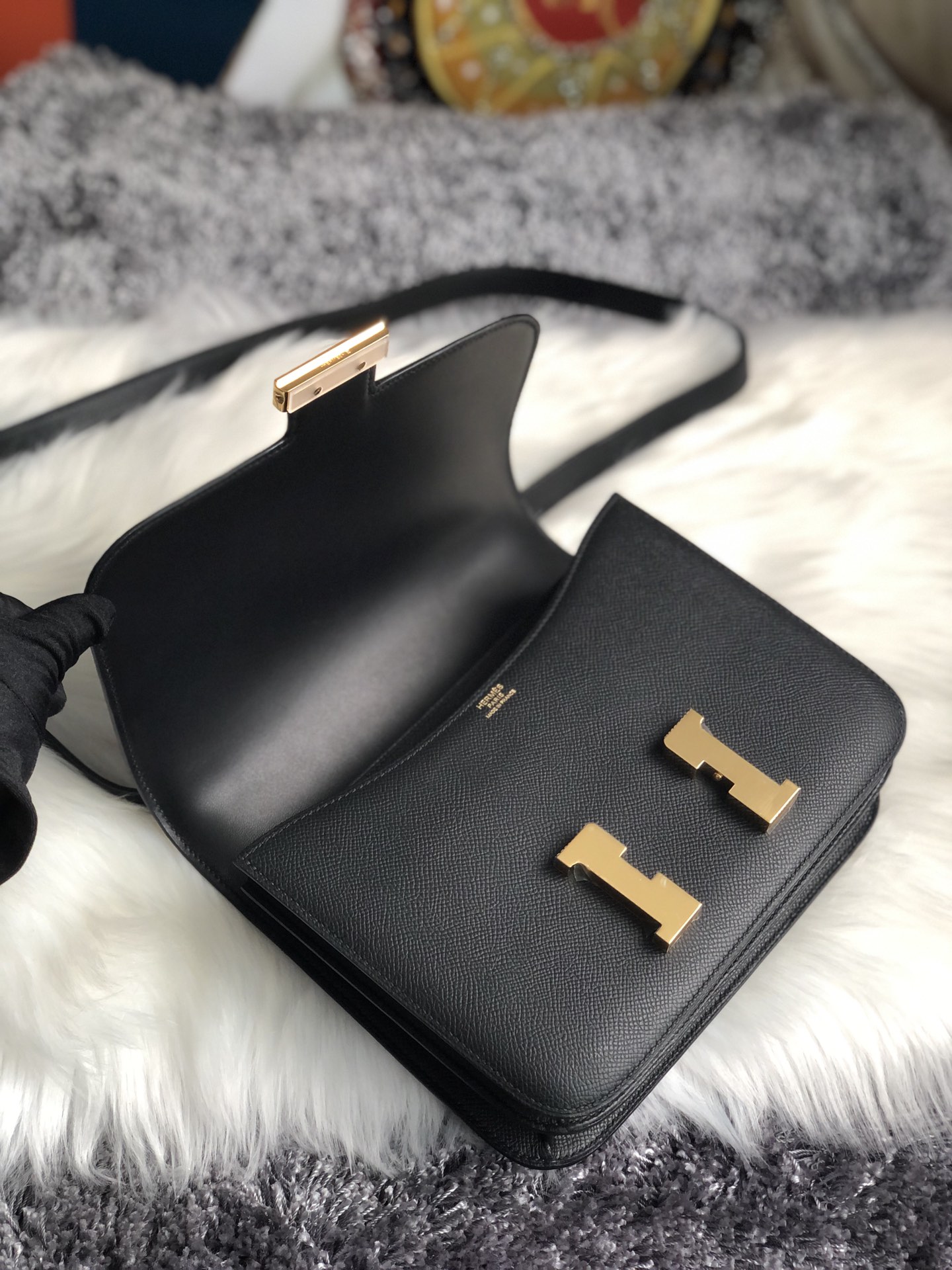 Hermes Constance 24 Vert De Gris Epsom Gold Hardware For Sale at 1stDibs