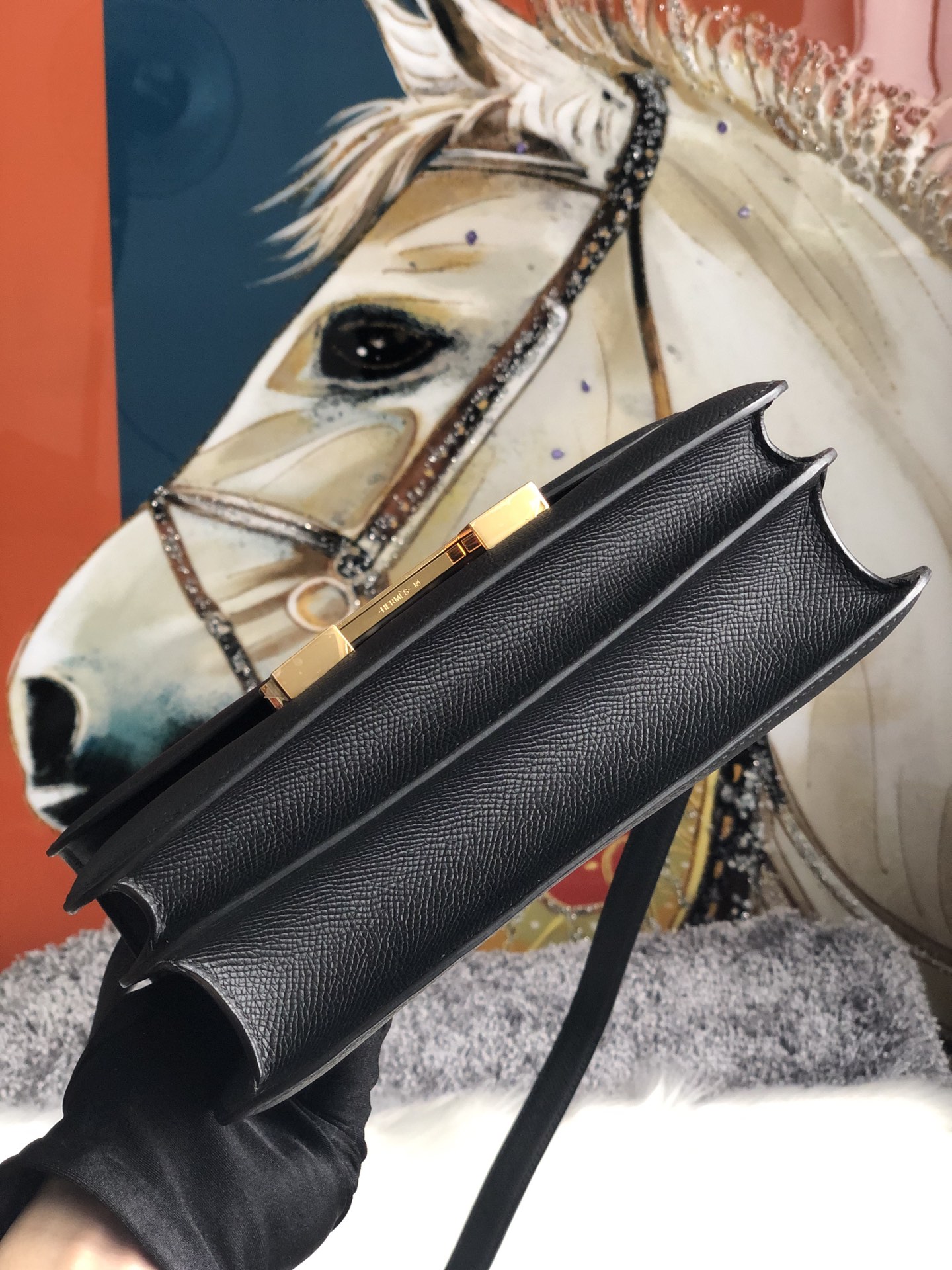 Hermes Constance 24 Vert De Gris Epsom Gold Hardware For Sale at 1stDibs