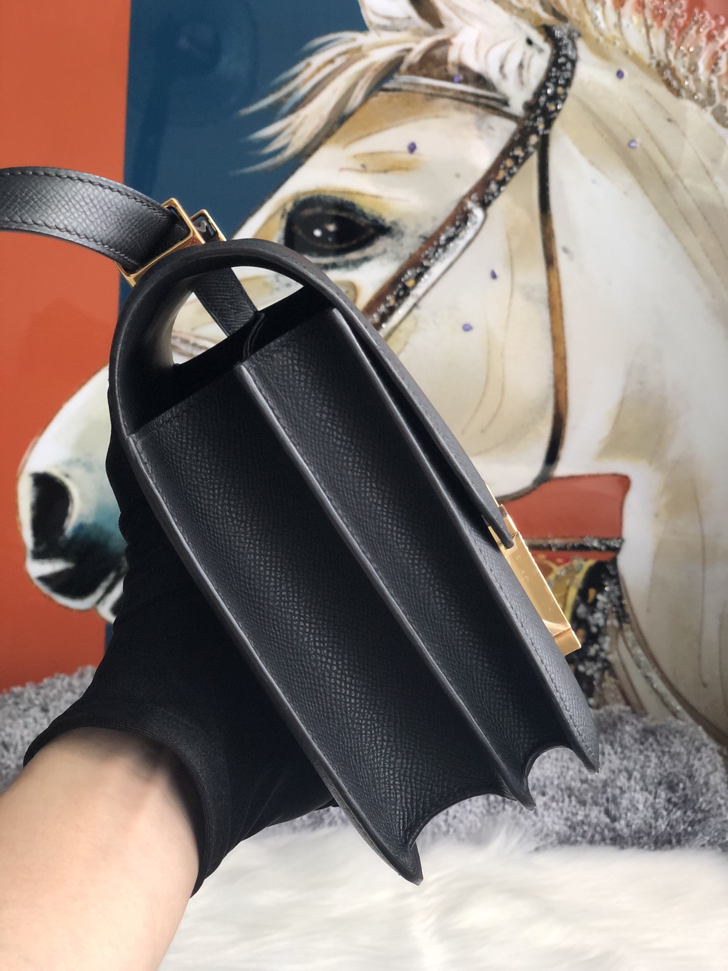 Hermes Constance 24 Vert De Gris Epsom Gold Hardware For Sale at 1stDibs