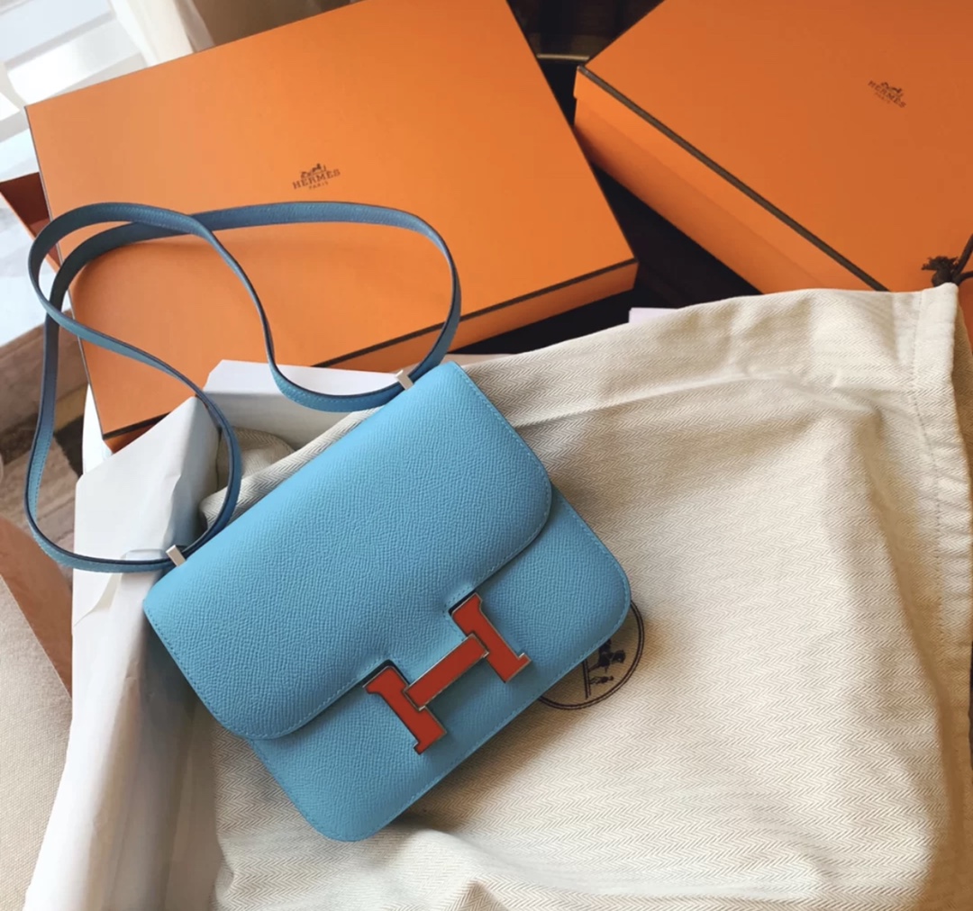 Hermes Constance C24 in Bleu du Nord Epsom Leather