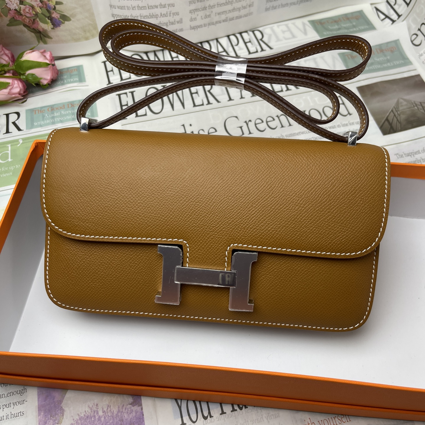 Hermes Constance Elan Gold in Epsom, Palladium