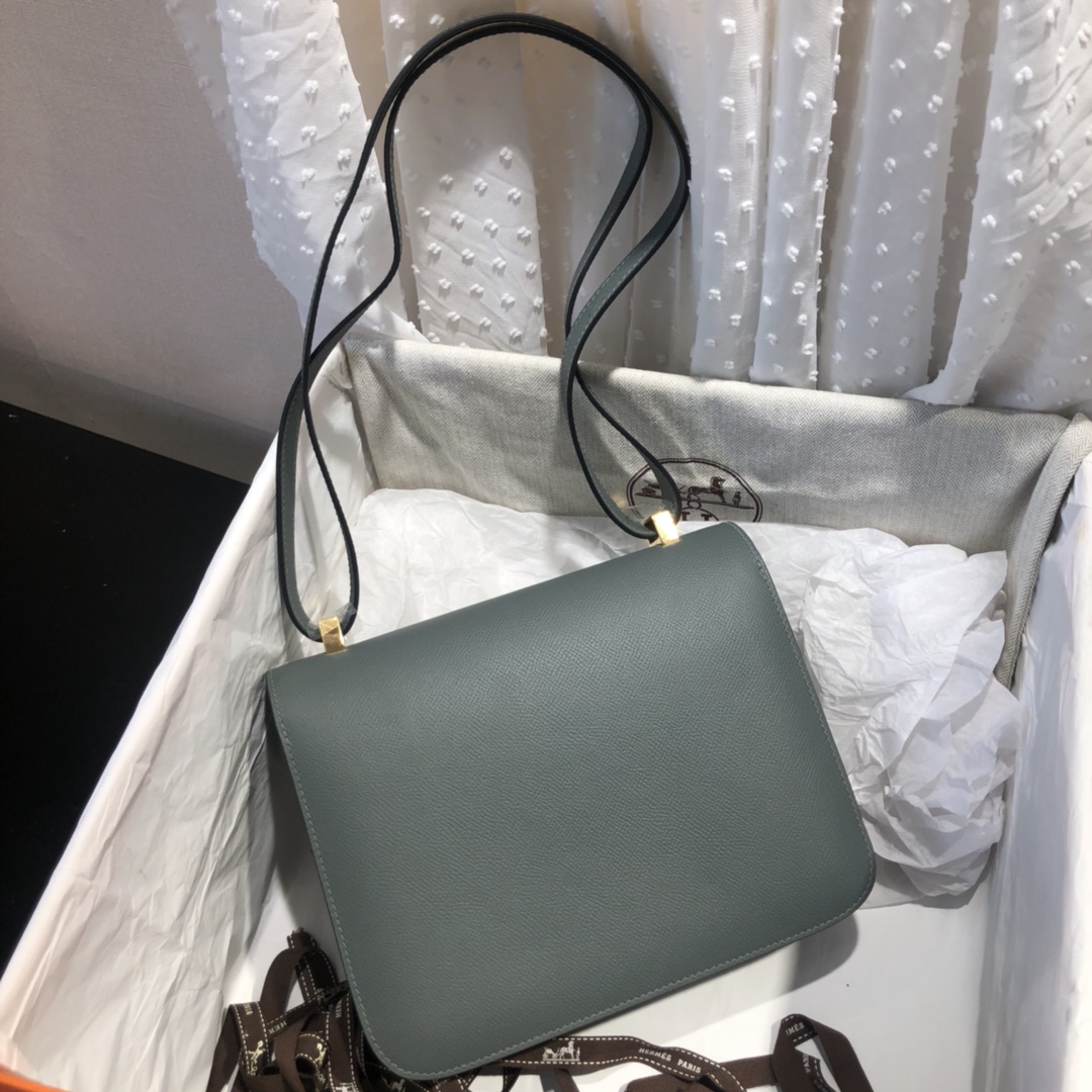 Hermes Constance Mini 18cm Vert Amande Epsom Gold
