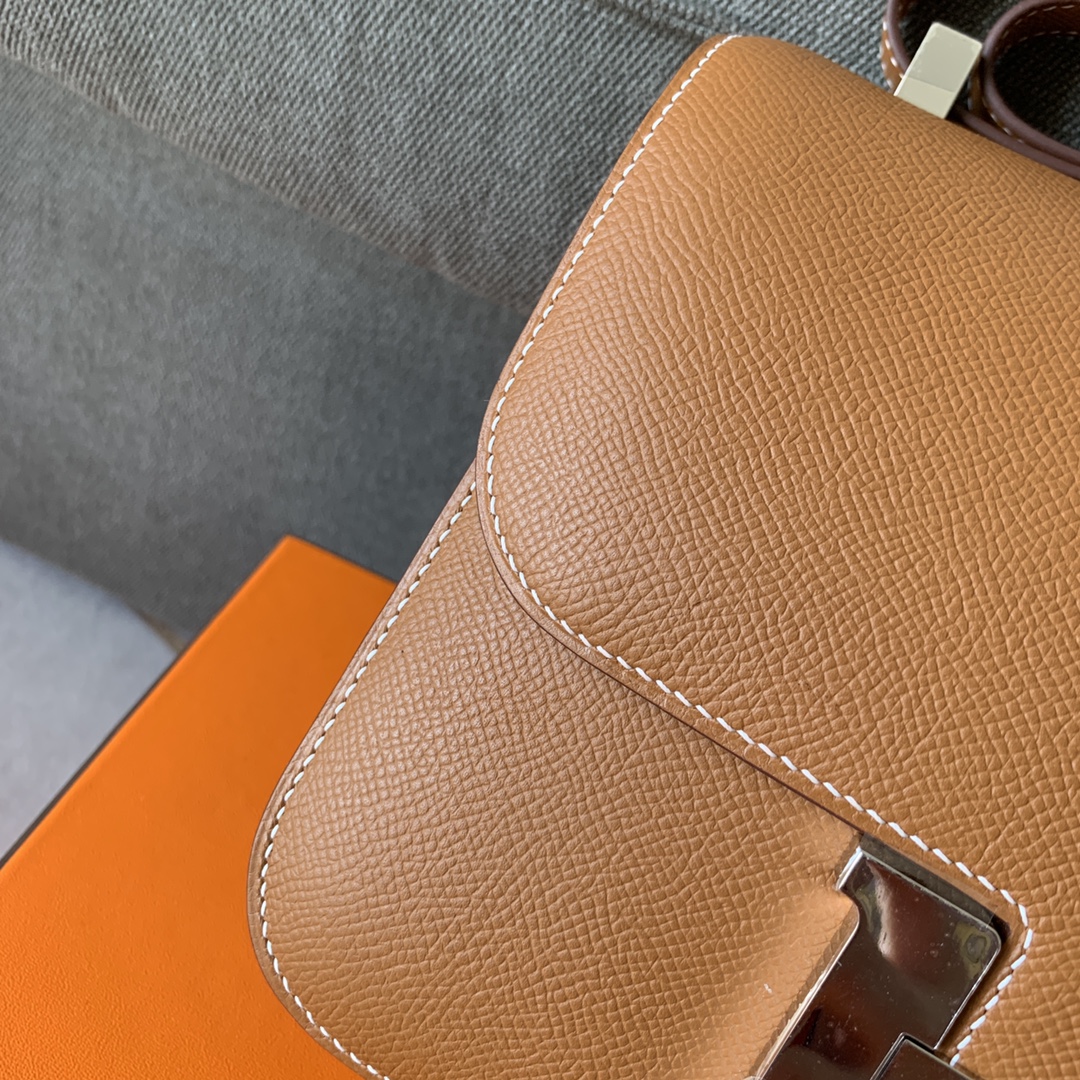 Hermes Constance Mini Gold Epsom Leather Crossbody Bag Hermes