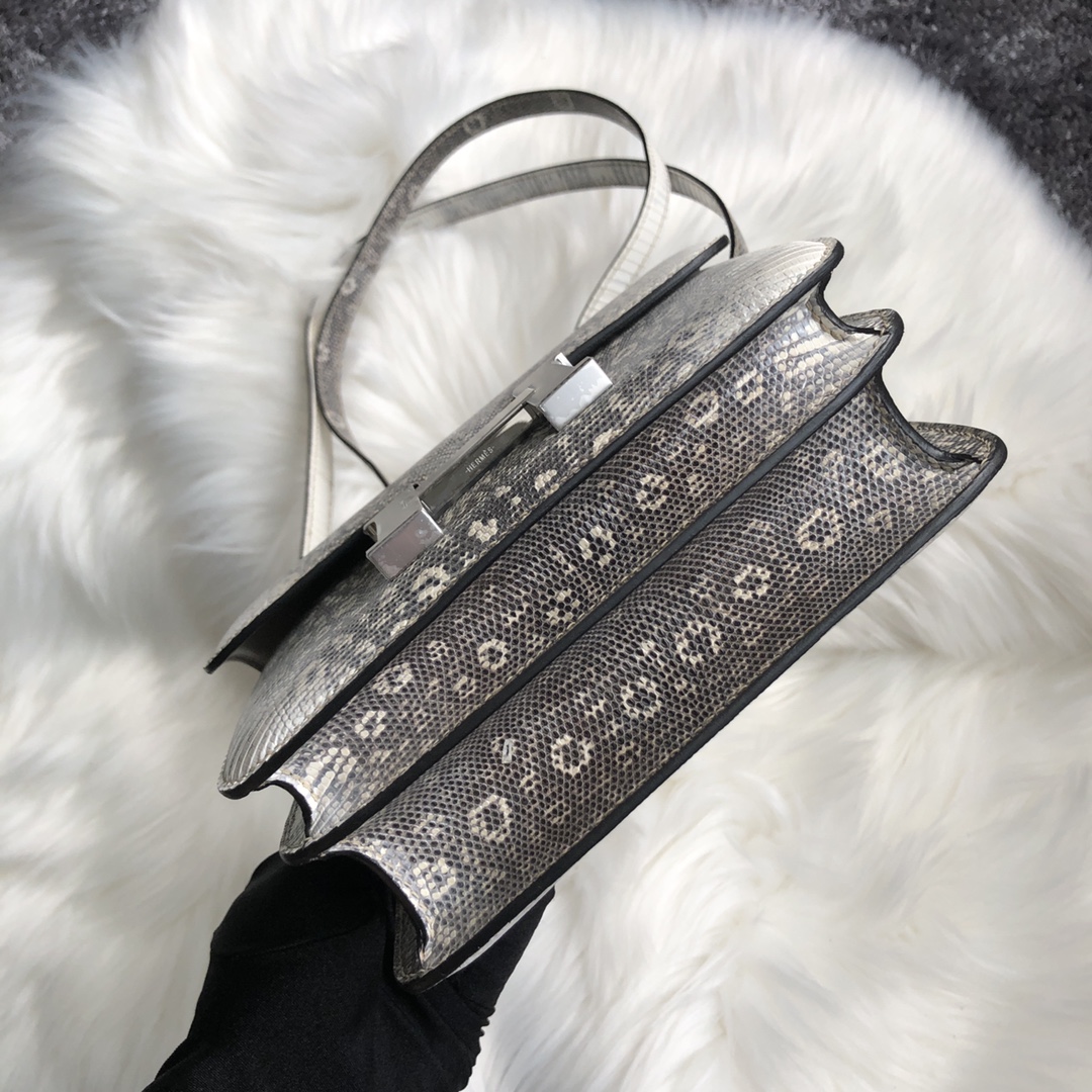 Hermes Constance Omber Lizard Women's Bag Lizard Skin