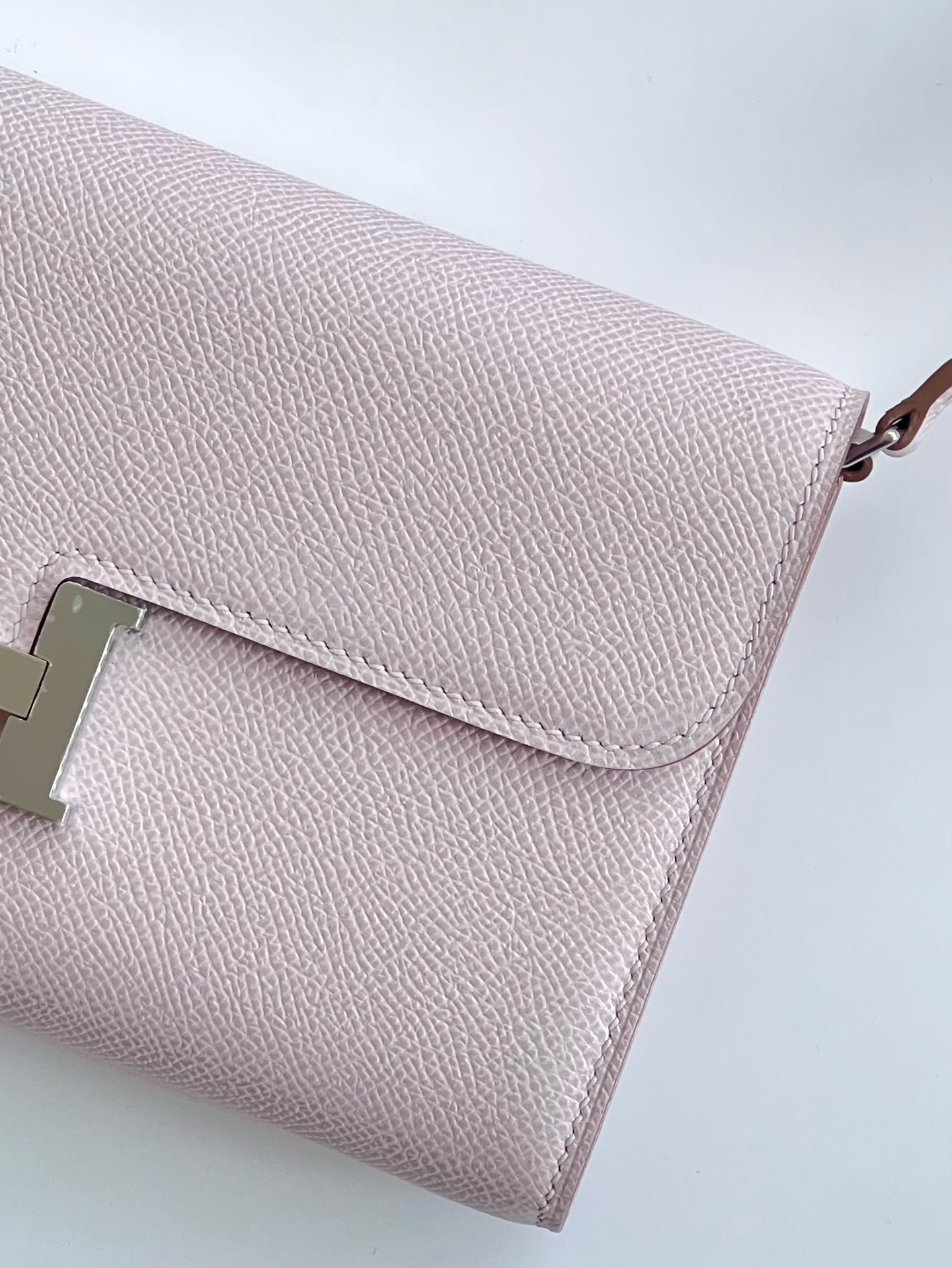 Hermes Constance Wallet To Go Mauve Pale Epsom Palladium