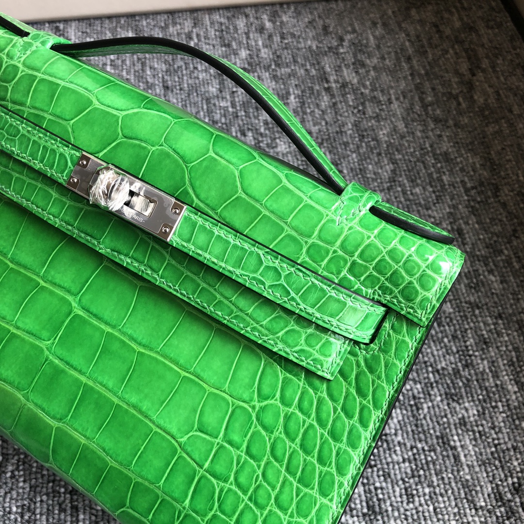 Hermes Crocodile Leather Handbag Handmade