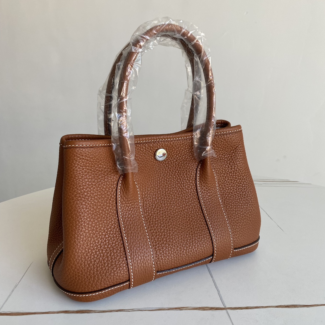 Hermes Garden Party 30 Bag Palladium Gold
