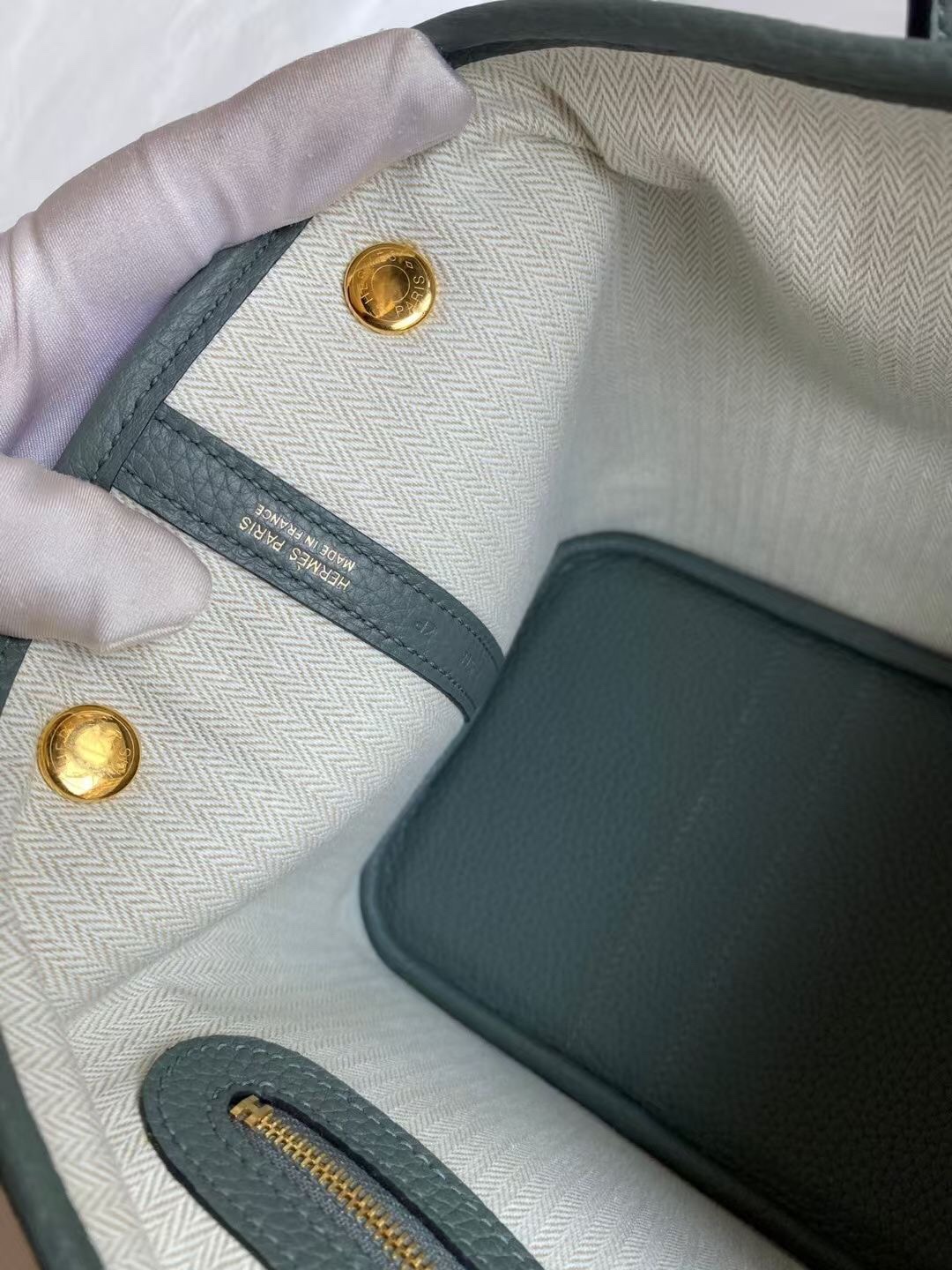 Hermes Garden Party 30 Togo Light Green