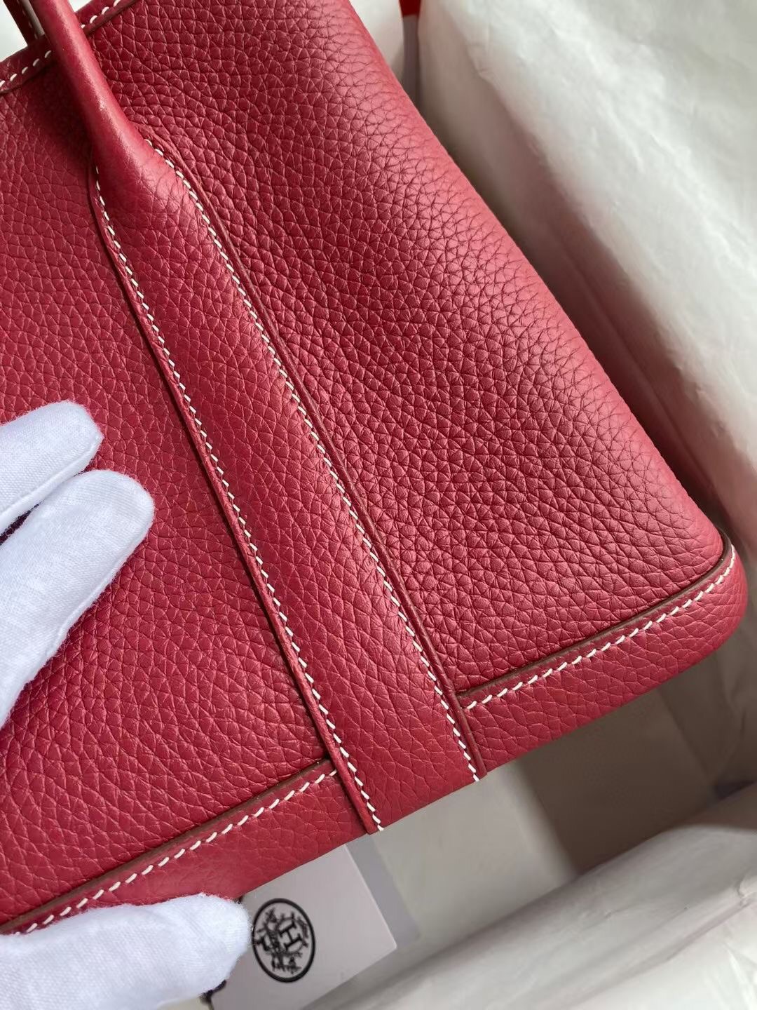 Hermes Garden Party 30 Togo Red