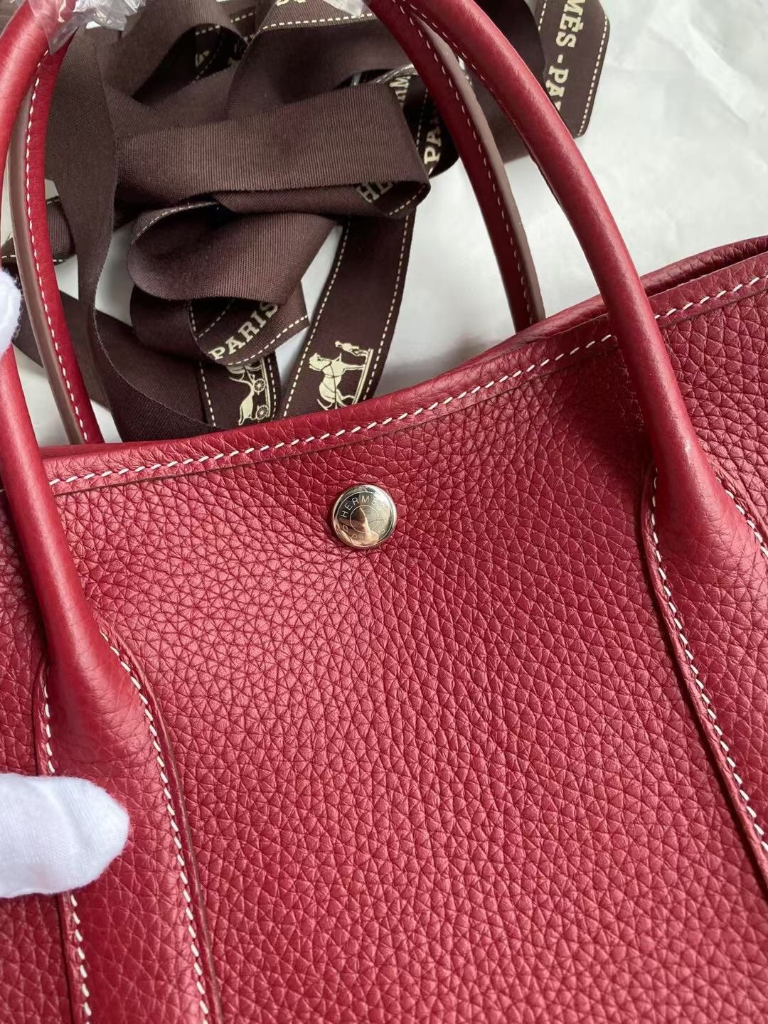 Hermes Garden Party 30 Togo Red