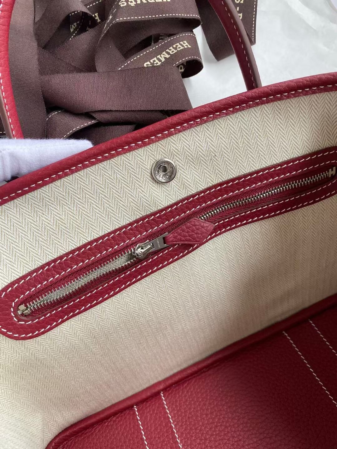 Hermes Garden Party 30 Togo Red