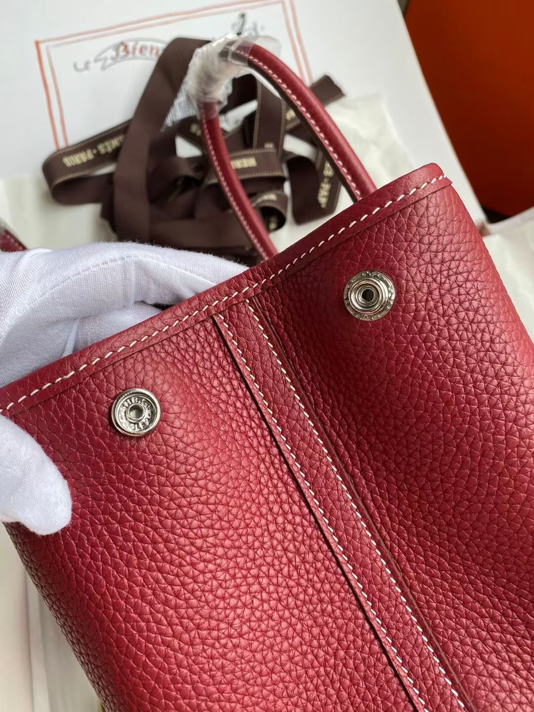 Hermes Garden Party 30 Togo Red