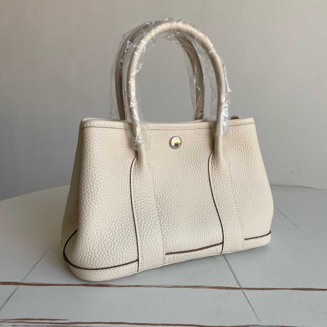Hermes Garden Party 30 Togo White
