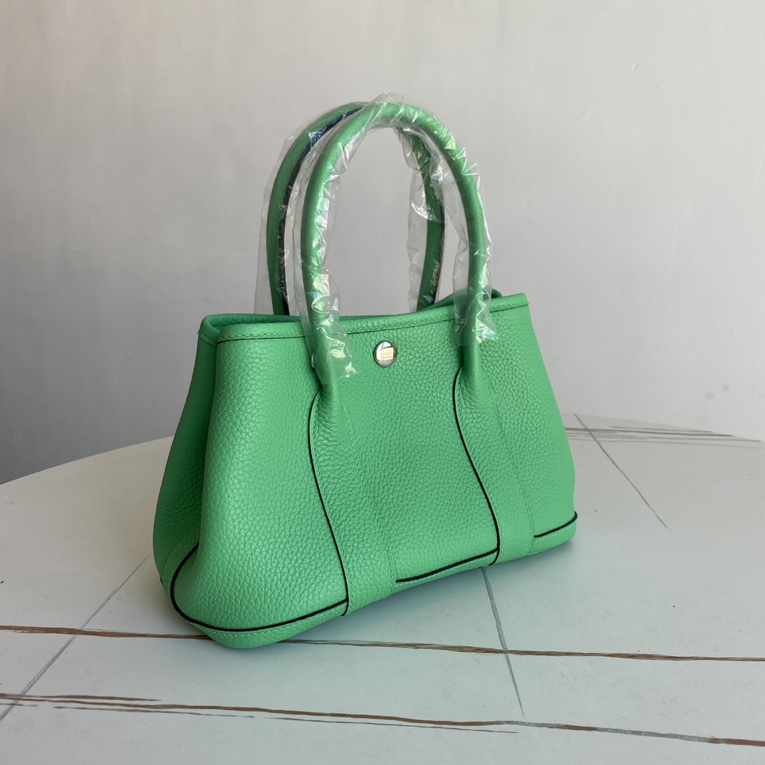 HERMES Garden Party TPM Handbag Negonda Leather