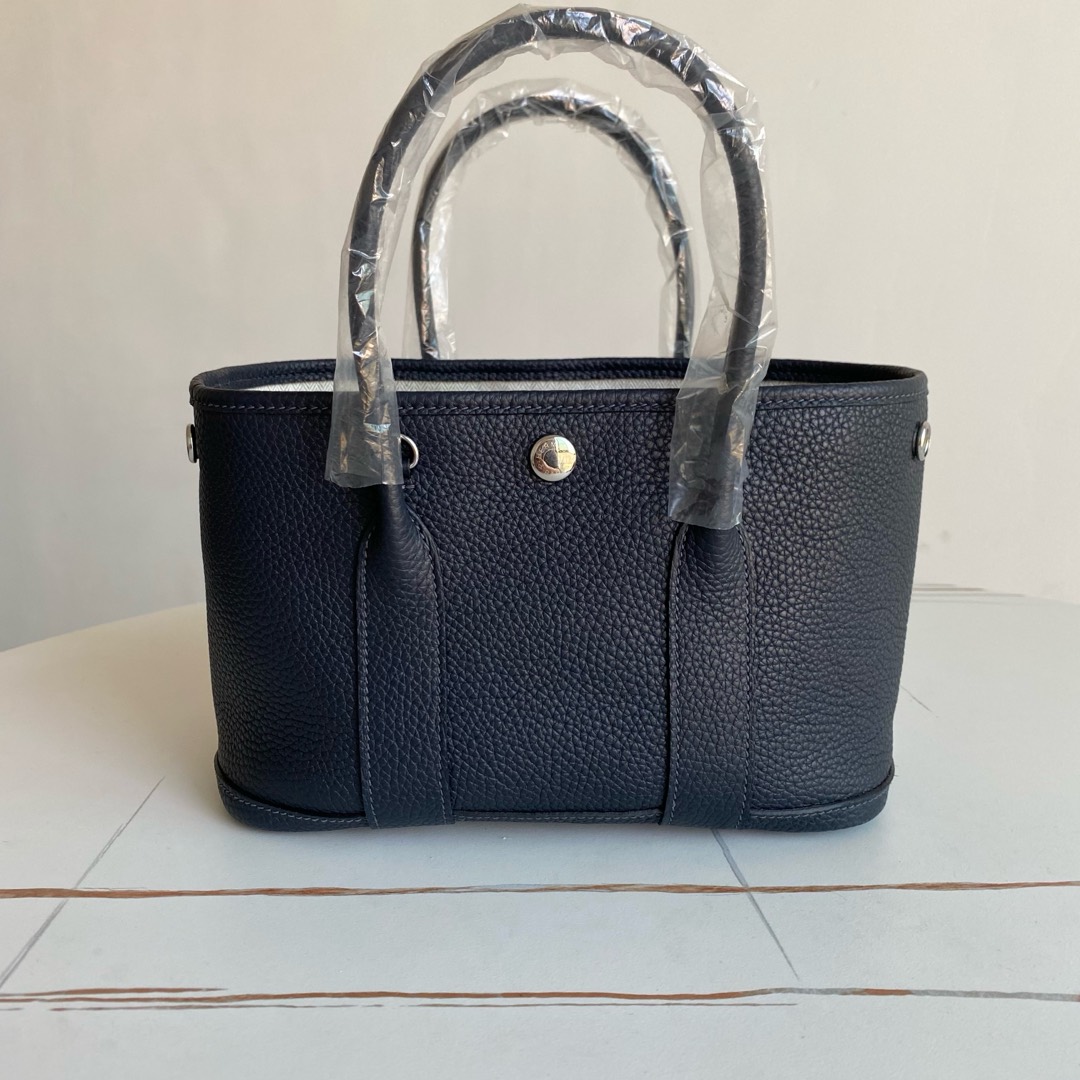 Hermes Garden party TPM Negonda Blue Indigo Silver