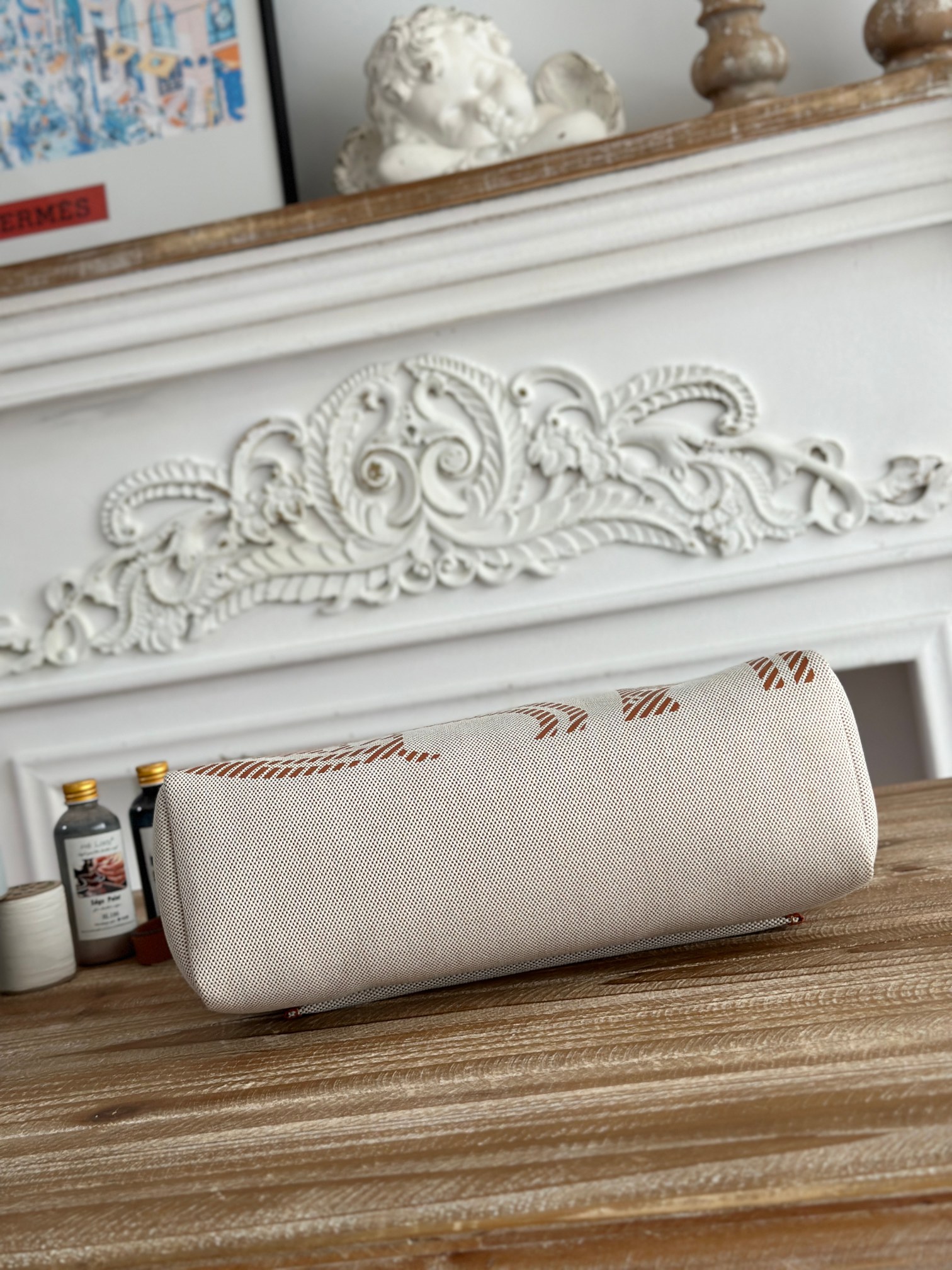 Hermes Herbag 31 Palladium Hardware Beige Bride De Gala