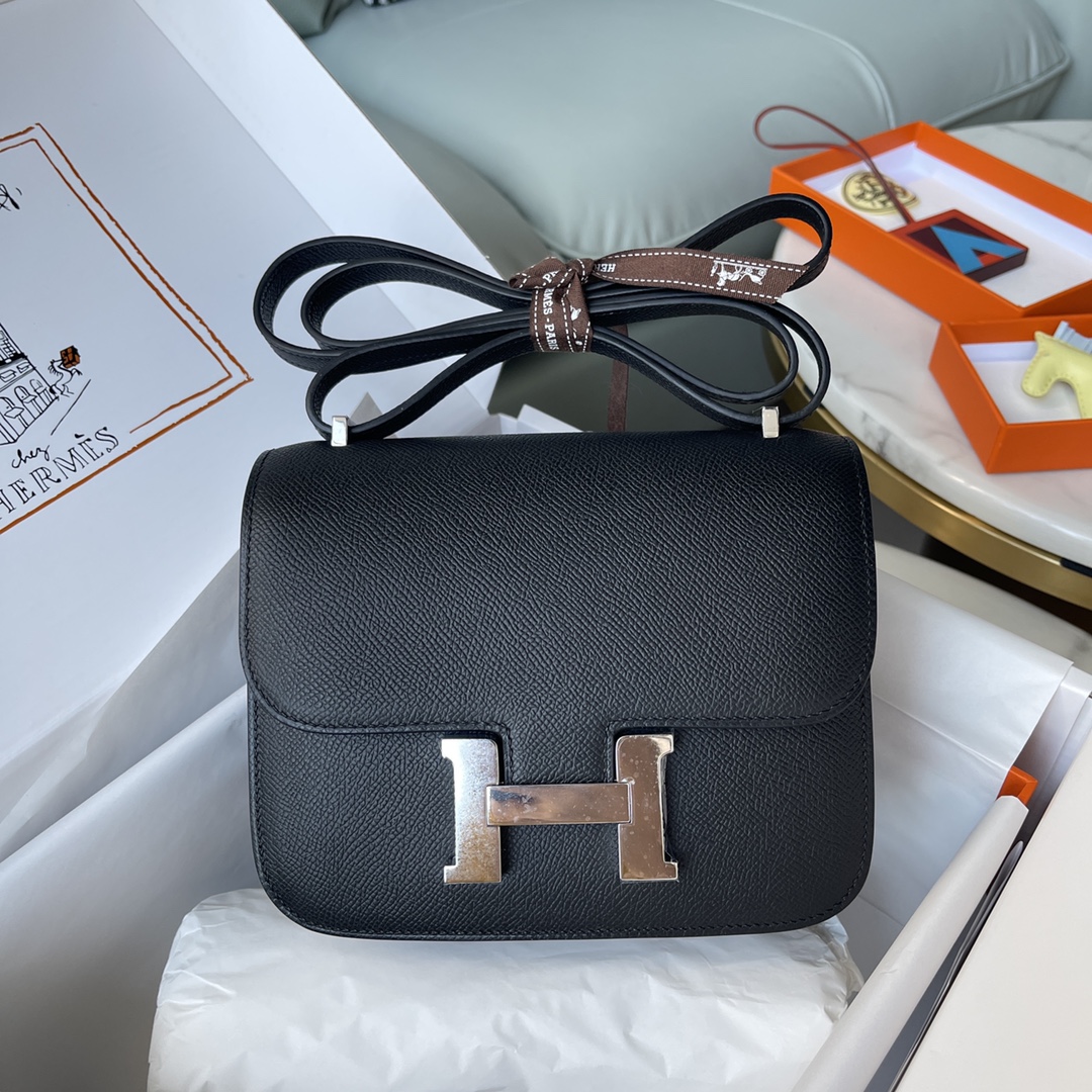 Hermes Hermes Constance 24 Black Leather