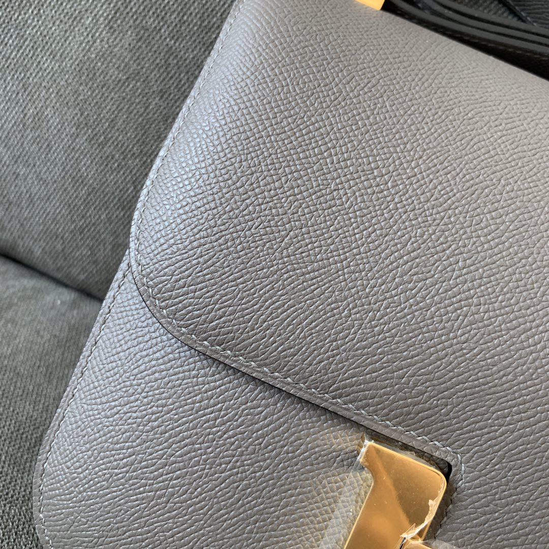 Hermes Hermes Constance Miroir Shoulder Bag Gray