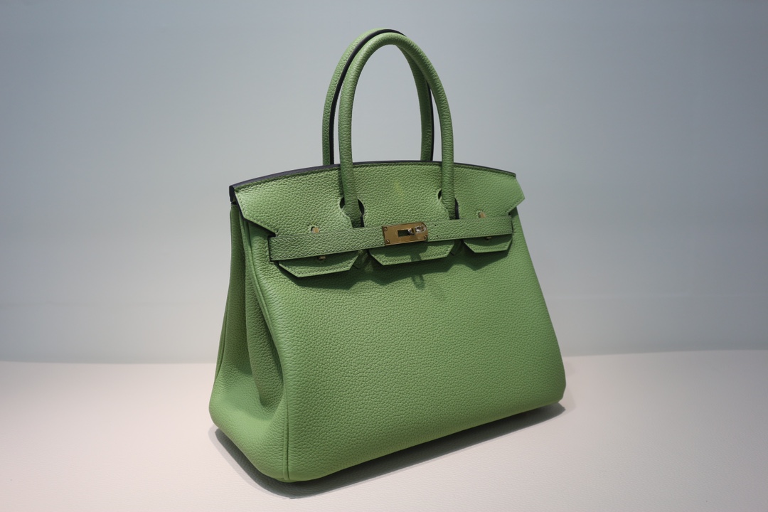 Hermes Hermes Green Epsom Birkin 30 Light green Leather Pony