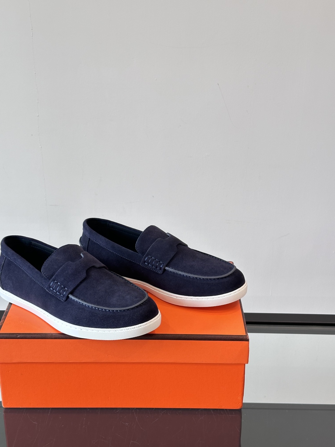 Hermes Job Loafer – Blue navy | Men’s & Women’s Luxury Shoes