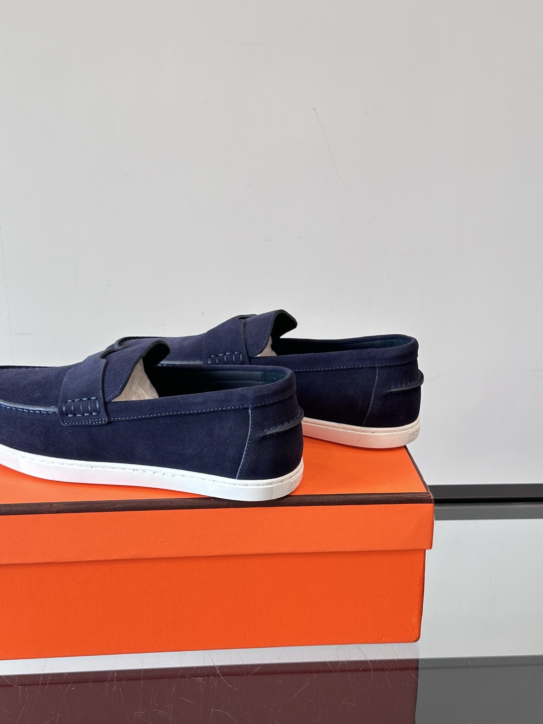 Hermes Job Loafer – Blue navy | Men’s & Women’s Luxury Shoes