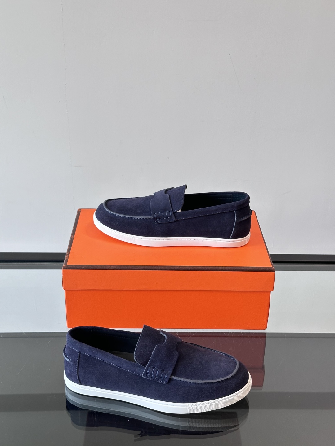 Hermes Job Loafer – Blue navy | Men’s & Women’s Luxury Shoes