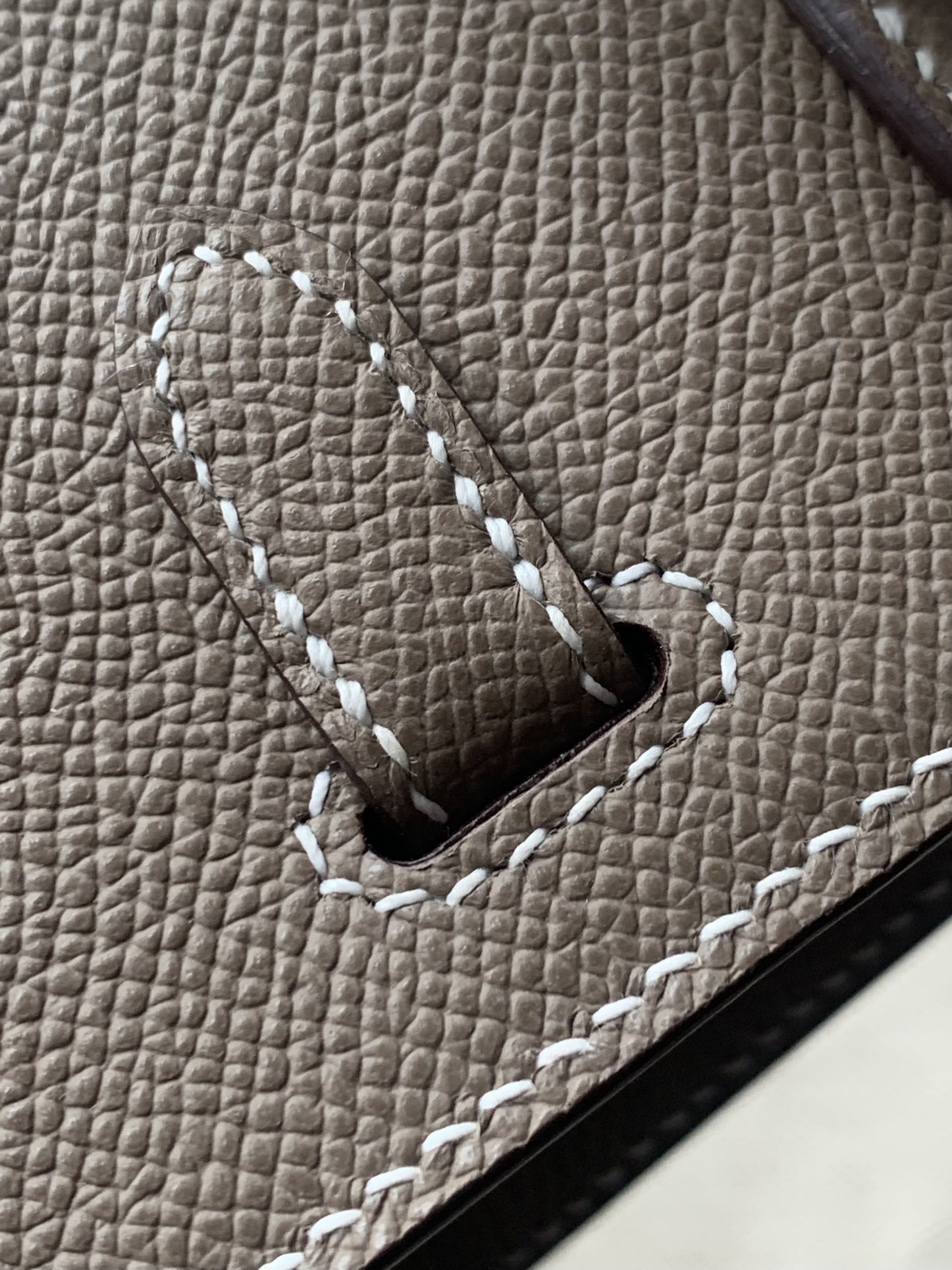 Hermes Light Brown Handbag Silver Lock With 25CM Strap