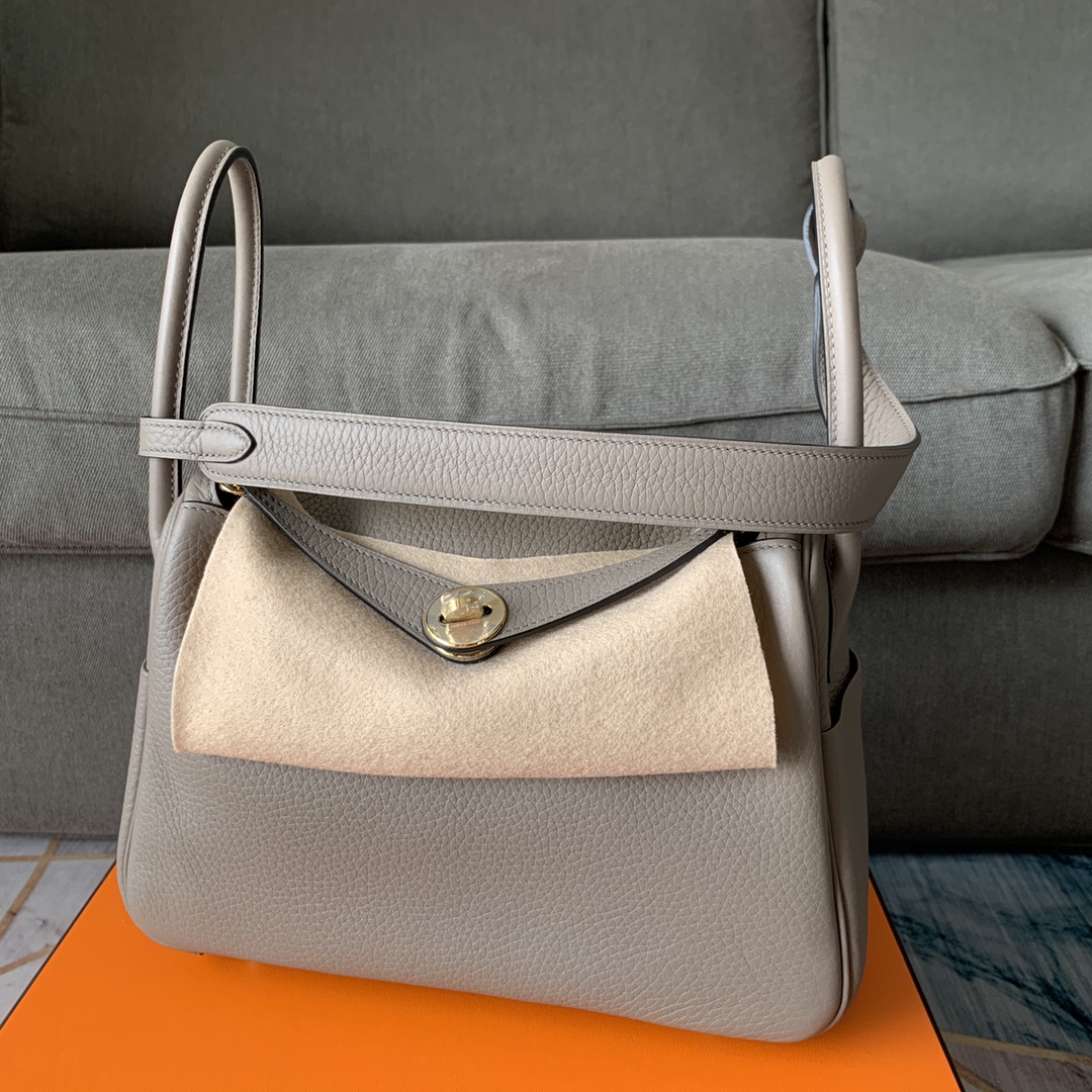 Hermes Lindy gris asphalte Silver Hardware