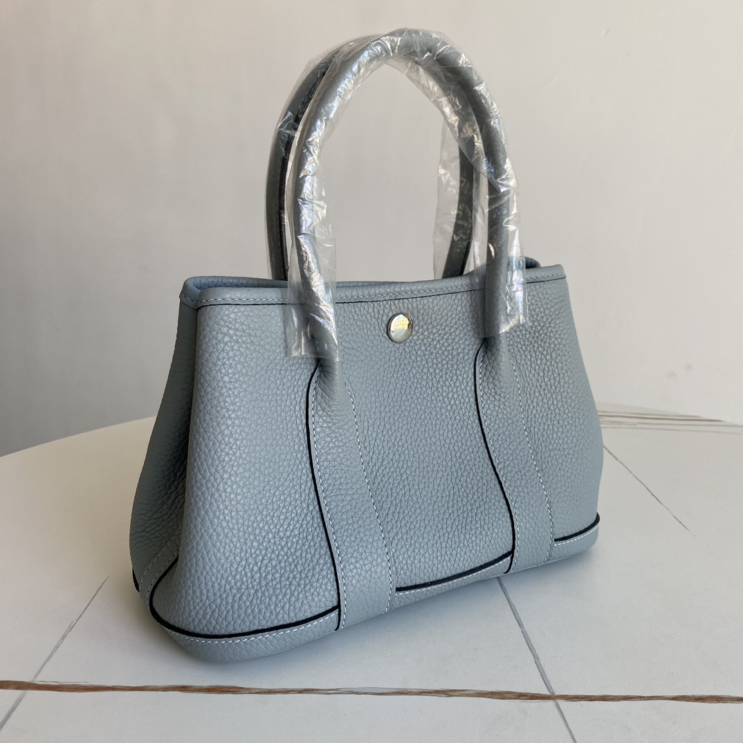 HERMES Negonda Garden Party 30 TPM Bleu Lin